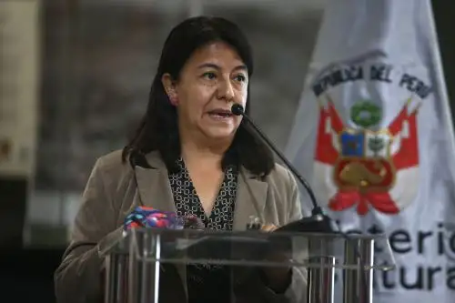 Gisela Ortiz Perea, ministra de Cultura. ANDINA/Vidal Tarqui