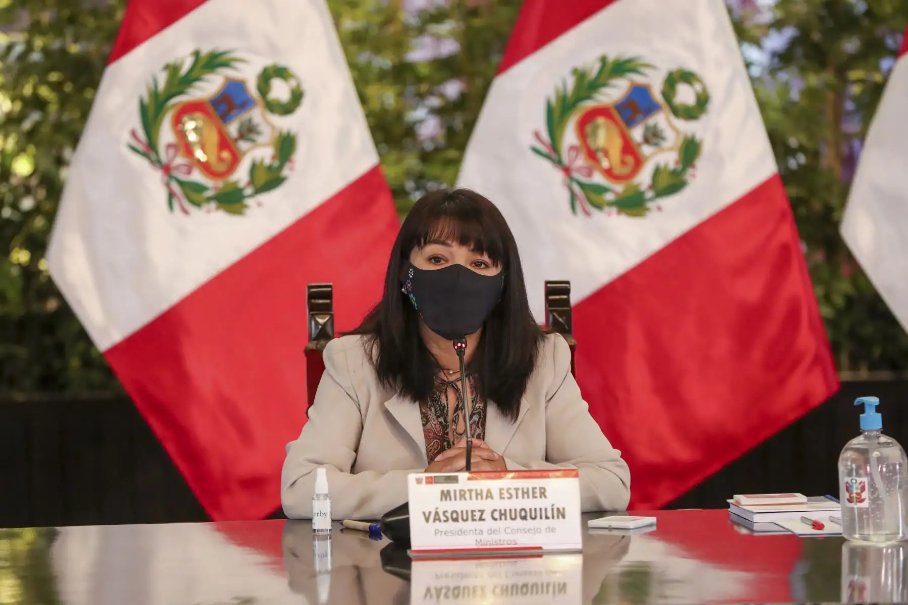 El presidente de la República, Pedro Castillo, encabeza sesión de reinstalación del Consejo Nacional de Trabajo. Participan la presidenta del Consejo de Ministros, Mirtha Vásquez y la titular de Trabajo y Promoción del Empleo, Betssy Chávez. Foto: ANDINA/PCM