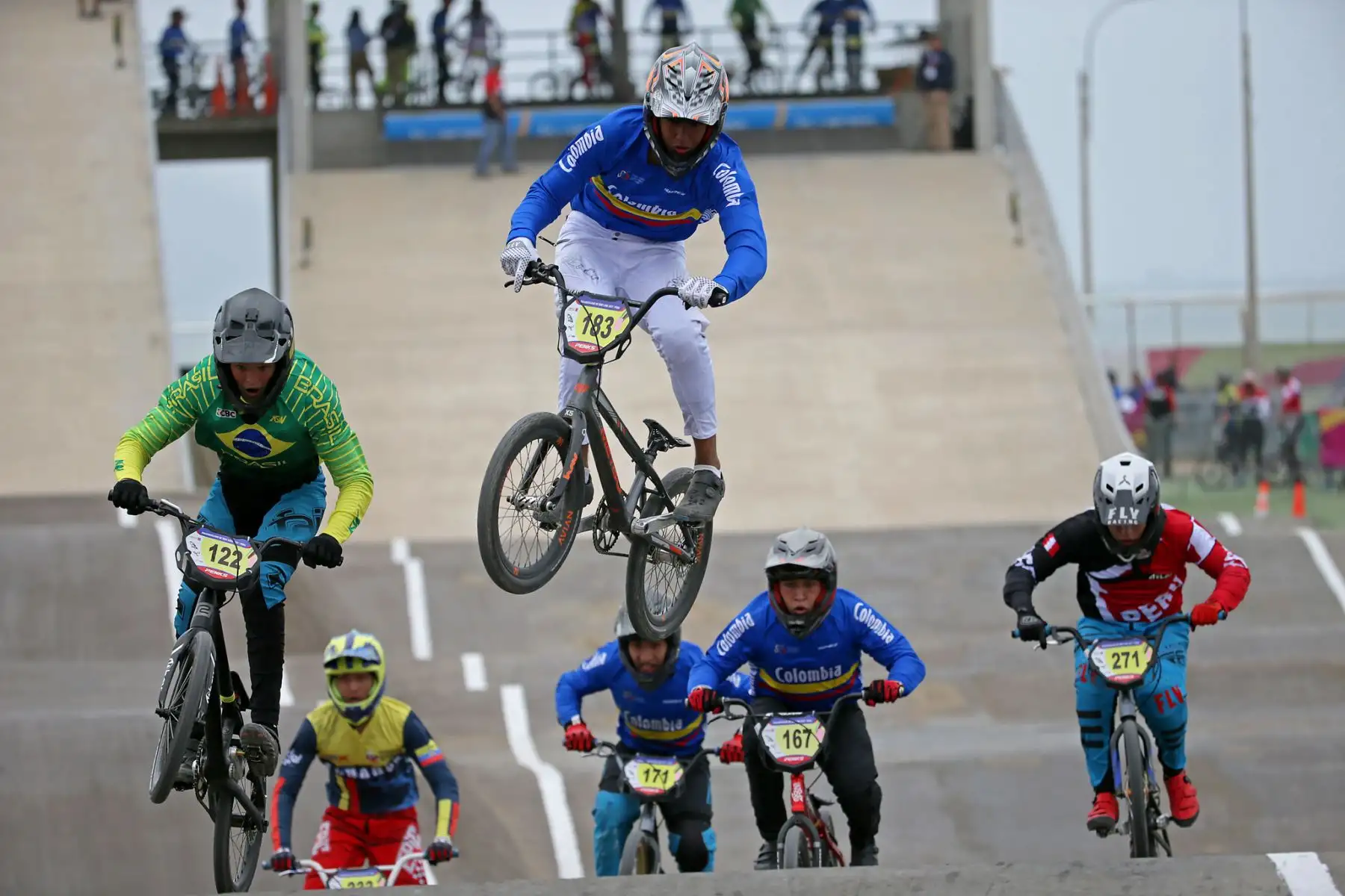 Se desarrolló el Panamericano de Ciclismo BMX Race en el Complejo Costa Verde. Foto: Legado / Germán Falcón
