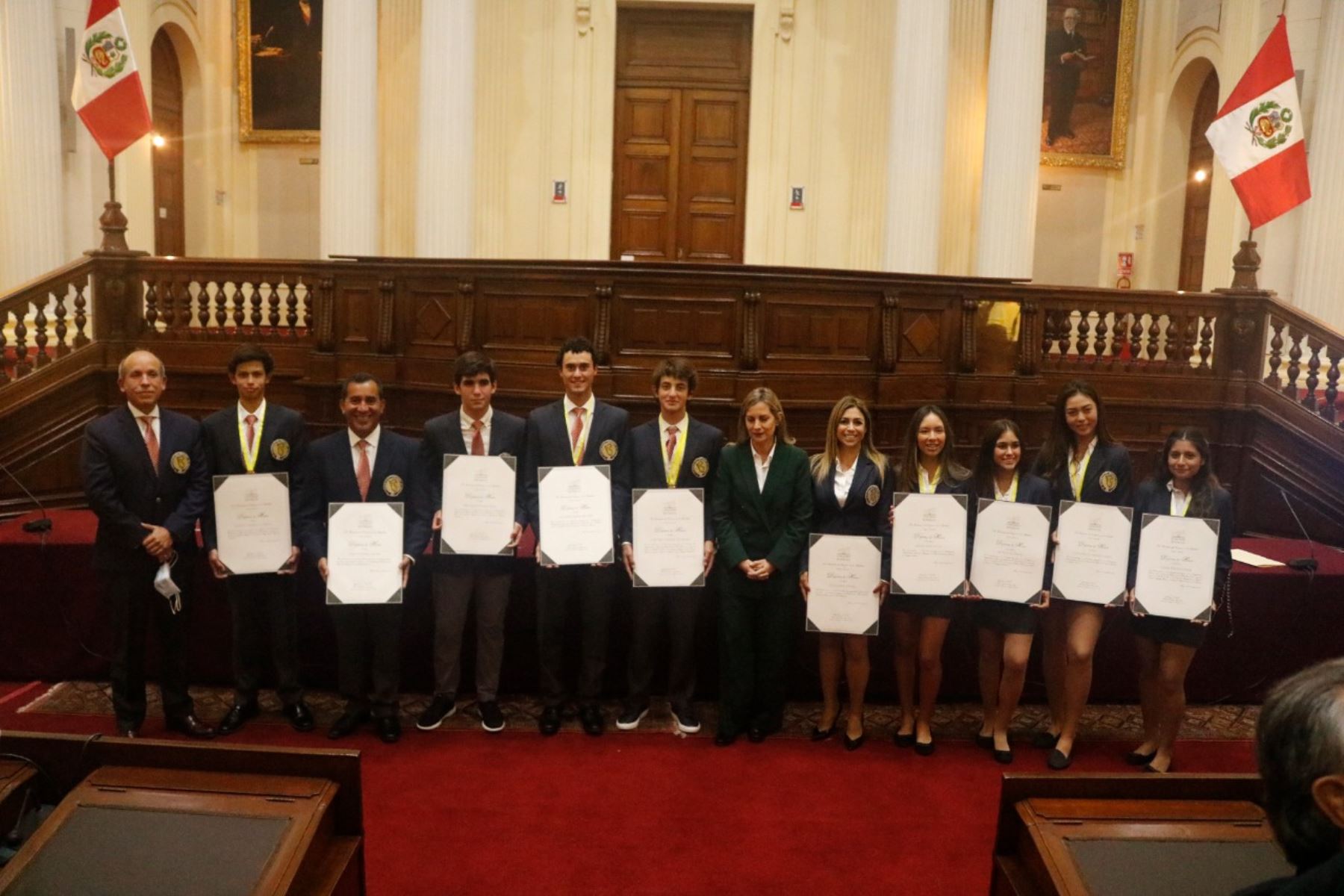 Golfistas nacionales fueron reconocidos por ganar medallas en el Campeonato Sudamericano Juvenil & Prejuvenil Quito 2021