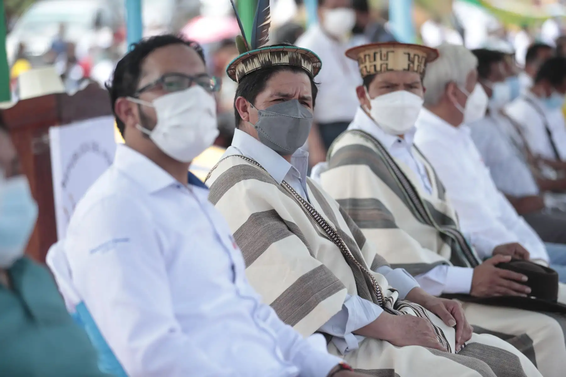 El presidente Pedro Castillo se reúne con organizaciones de productores y autoridades locales de Junín, en la Cumbre Regional Amazónica, que se desarrolla en el distrito de Perené. Foto: ANDINA/Prensa Presidencia