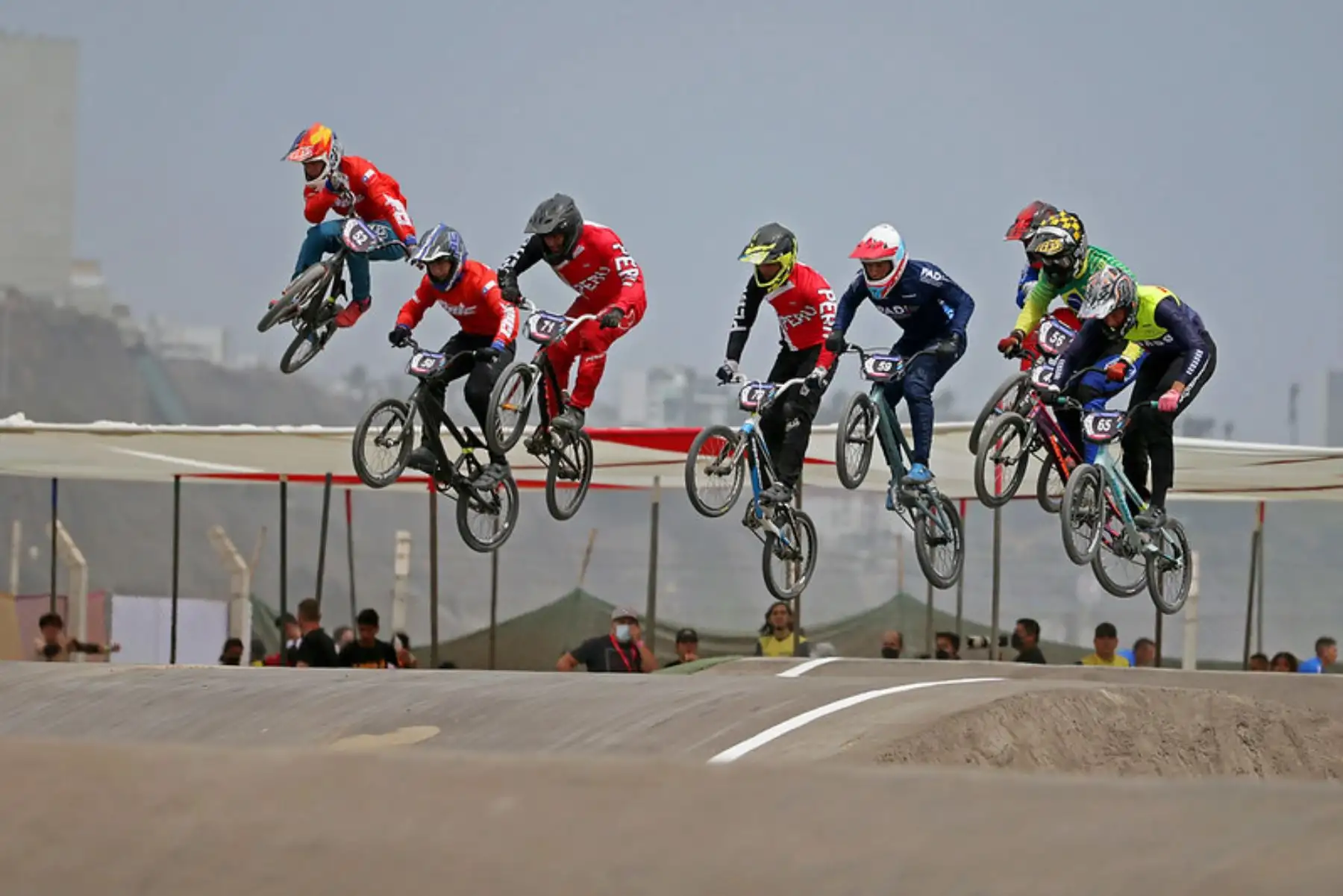 Campeonato Sudamericano de Ciclismo BMX Race en Complejo Costa Verde. Foto: Legado / Germán Falcón