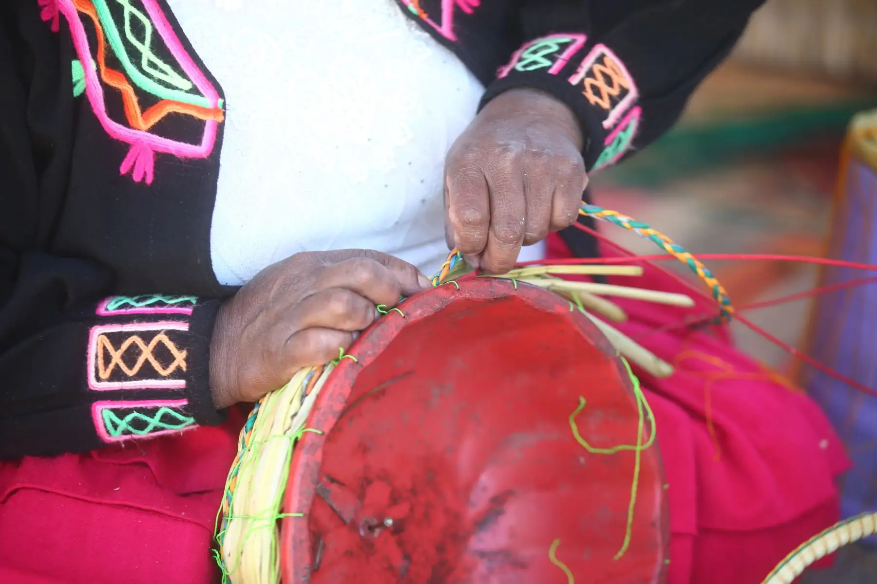 Visita a la Isla de Uros Chimu - Puno.
Foto: ANDINA/Vidal Tarqui