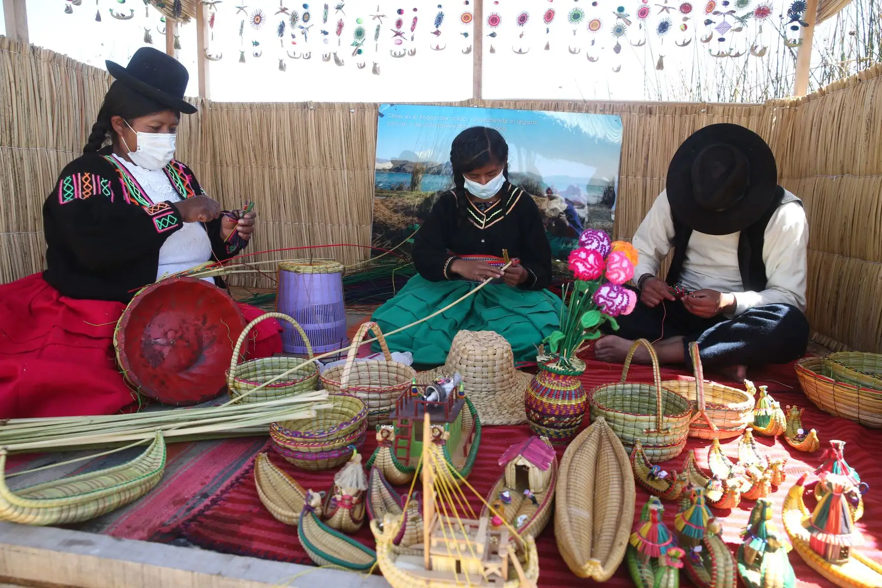 Visita a la Isla de Uros Chimu - Puno.
Foto: ANDINA/Vidal Tarqui