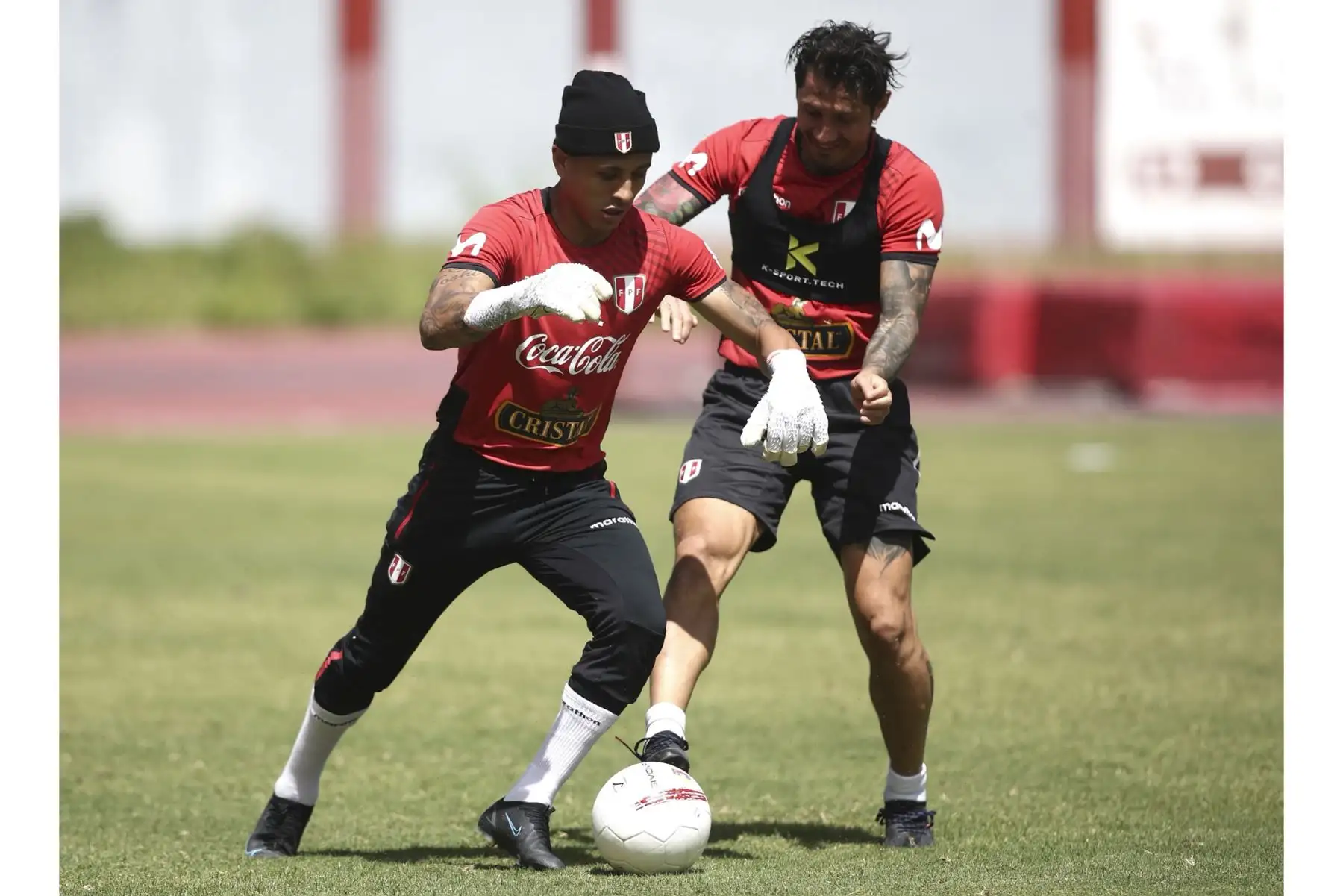 La selección peruana realizó su último entrenamiento previo al duelo ante la selección de Venezuela en Caracas por clasificatorias a Catar 2022. Foto: FPF