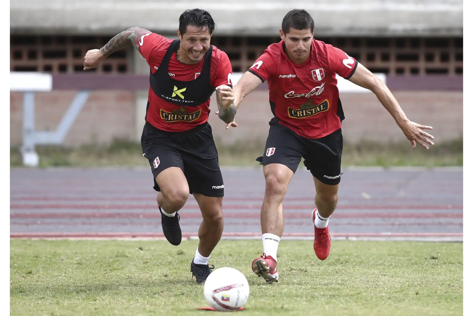 La selección peruana realizó su último entrenamiento previo al duelo ante la selección de Venezuela en Caracas por clasificatorias a Catar 2022. Foto: FPF