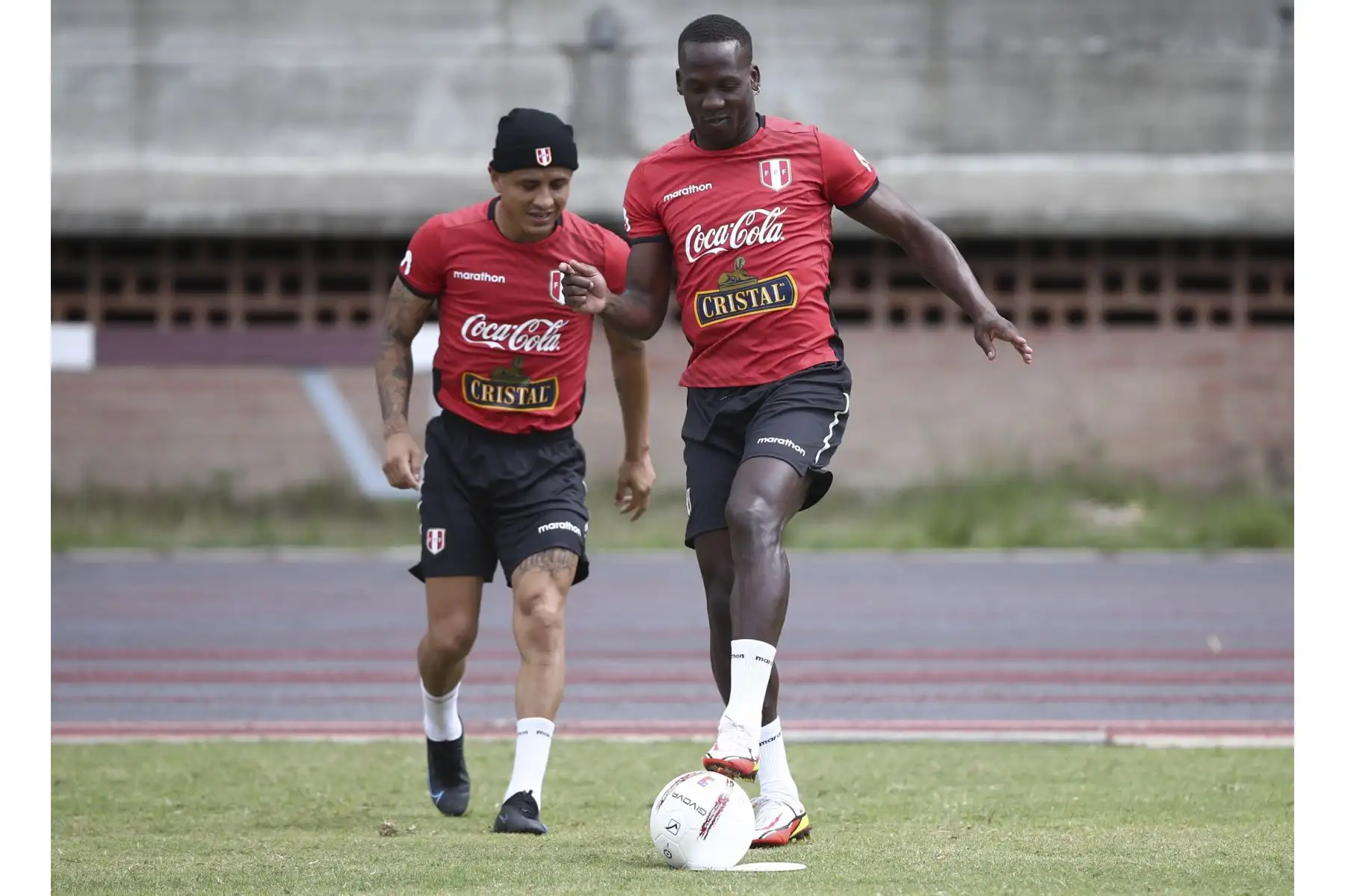 La selección peruana realizó su último entrenamiento previo al duelo ante la selección de Venezuela en Caracas por clasificatorias a Catar 2022. Foto: FPF