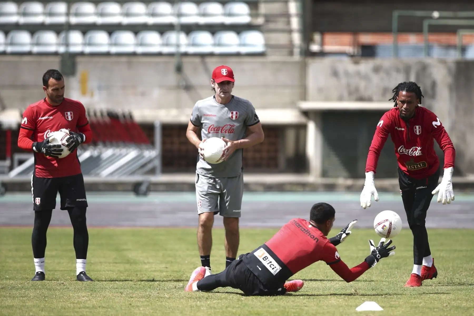 La selección peruana realizó su último entrenamiento previo al duelo ante la selección de Venezuela en Caracas por clasificatorias a Catar 2022. Foto: FPF