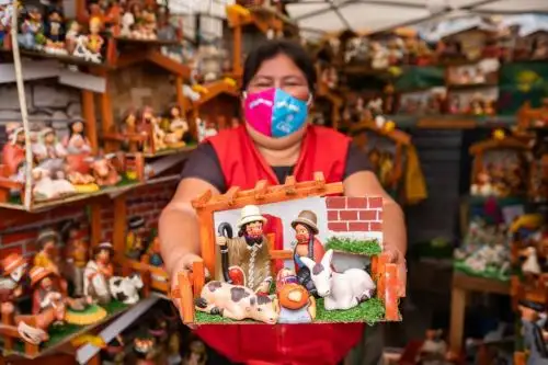Municipalidad de Lima organiza la primera feria de nacimientos navideños 2021 en el Cercado. Foto: ANDINA/Difusión