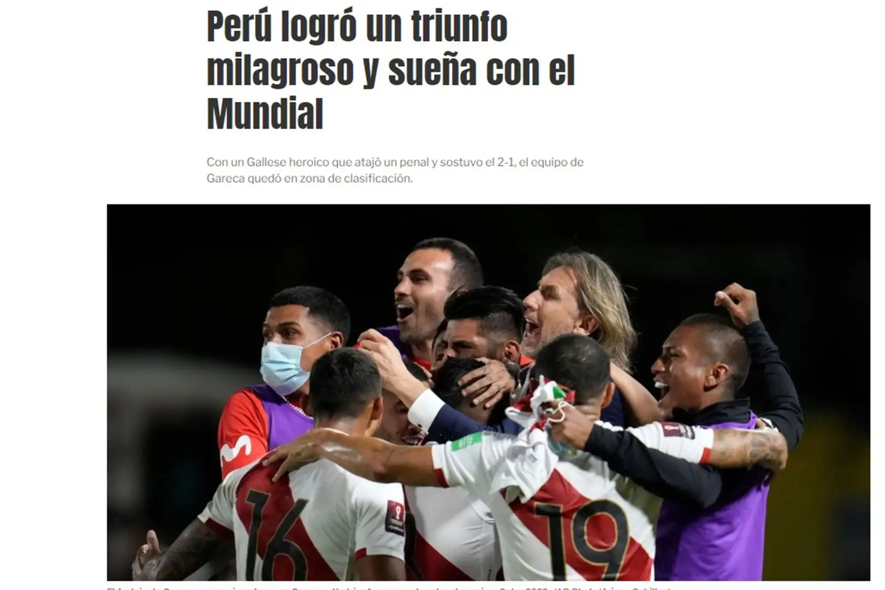 Portada del diario Olé de Argentina. Así informa la prensa internacional, el triunfo peruano ante la selección de Venezuela.
Foto: Difusión