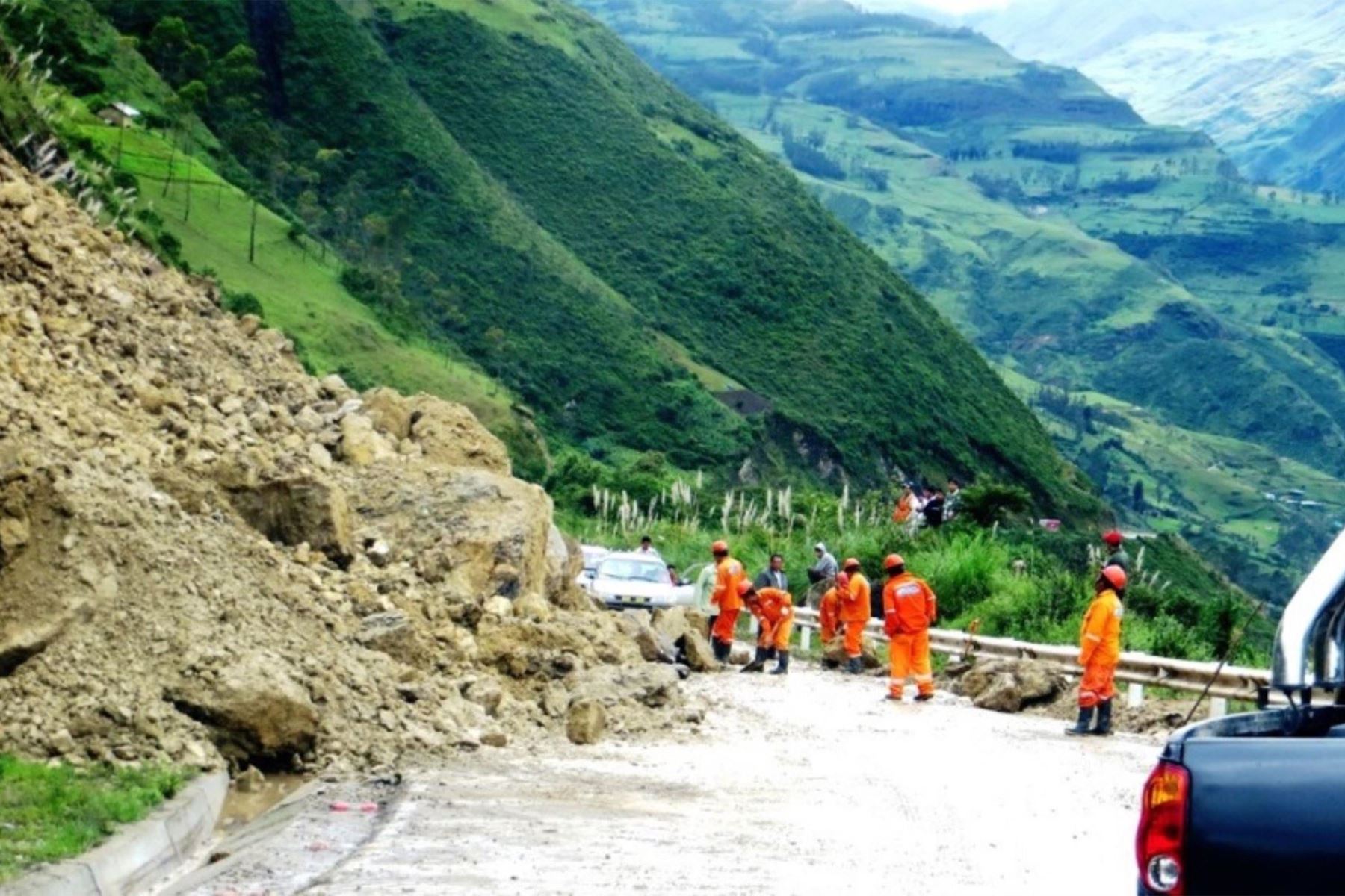 Cajamarca pide asistencia en combustible al MTC para el mantenimiento de carreteras afectadas por lluvias intensas. Foto: ANDINA/Difusión.