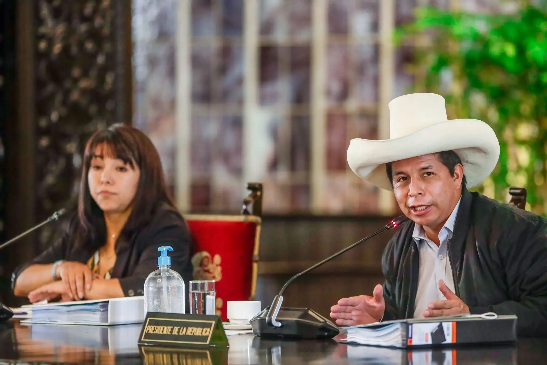 Presidente de la República, Pedro Castillo, lidera sesión de Consejo de Ministros. Foto: ANDINA/Prensa Presidencia