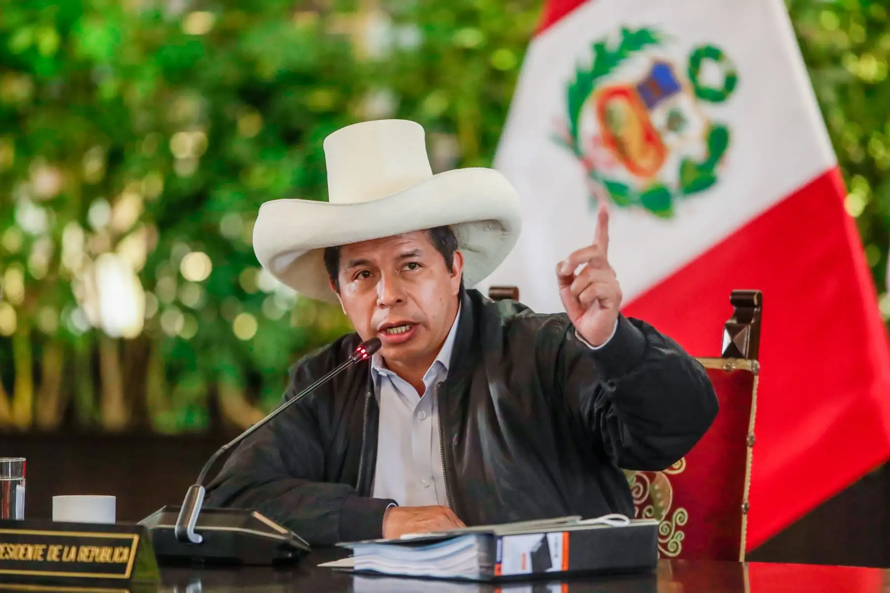 Presidente de la República, Pedro Castillo, lidera sesión de Consejo de Ministros. Foto: ANDINA/Prensa Presidencia
