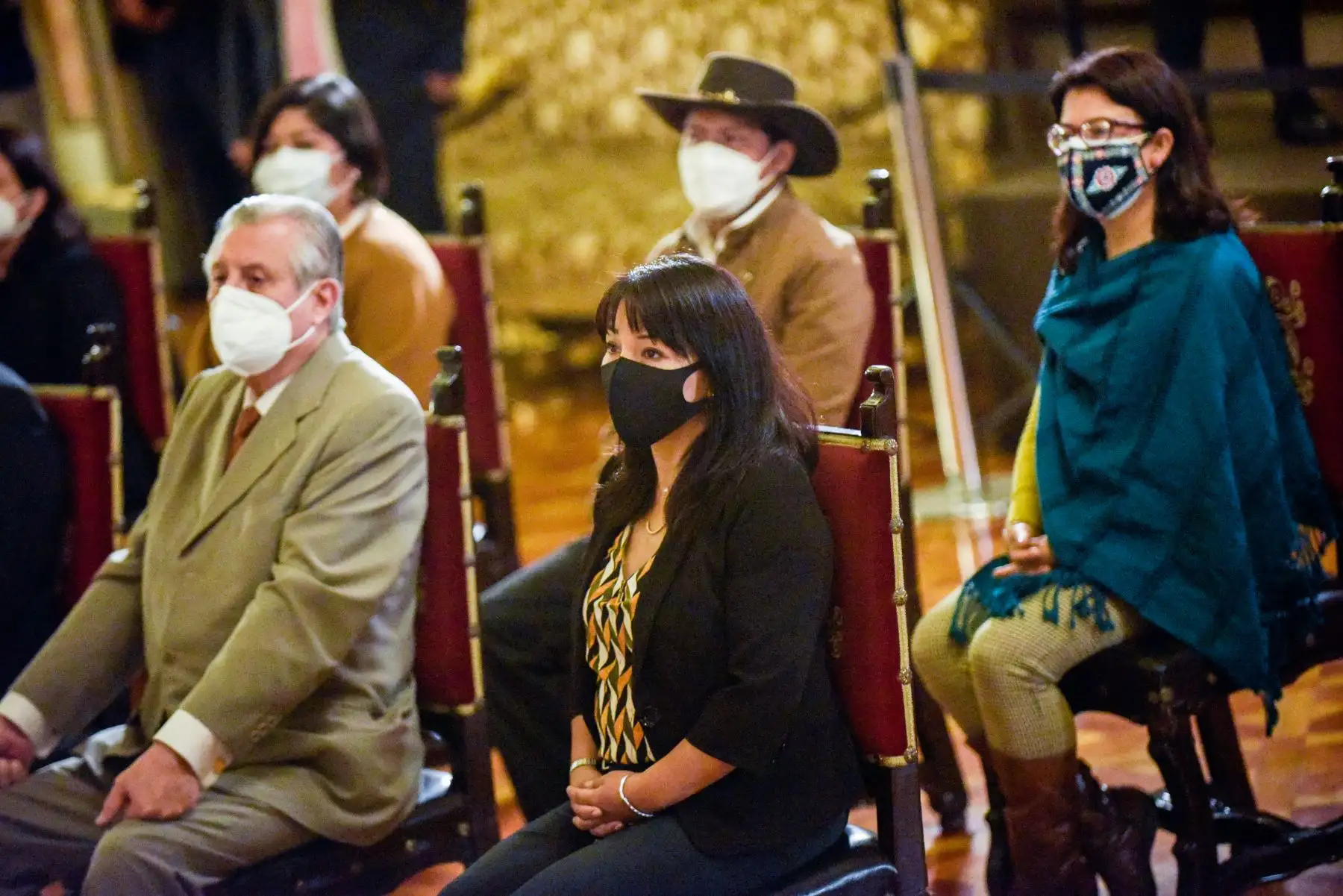 Presidente de la República, Pedro Castillo, toma juramento a los ministros de Defensa, Juan Carrasco Millones, y de la Producción, Jorge Luis Prado palomino, en Palacio de Gobierno. Foto: ANDINA/Prensa Presidencia Presidente de la República, Pedro Castillo, toma juramento a los ministros de Defensa, Juan Carrasco Millones, y de la Producción, Jorge Luis Prado palomino, en Palacio de Gobierno. Foto: ANDINA/Prensa Presidencia