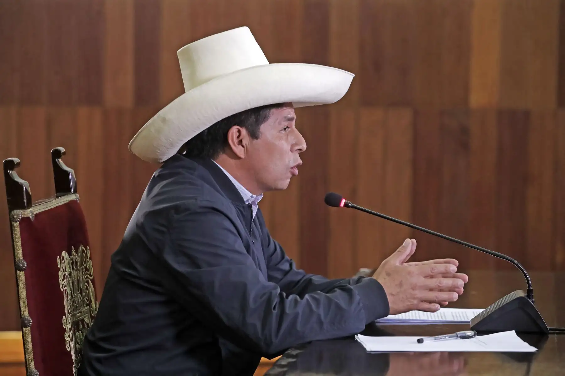 Jefe de Estado, Pedro Castillo, participa de la 59° Edición de la CADE 2021 “Diversas voces, un solo Perú". Foto: ANDINA/ Prensa Presidencia