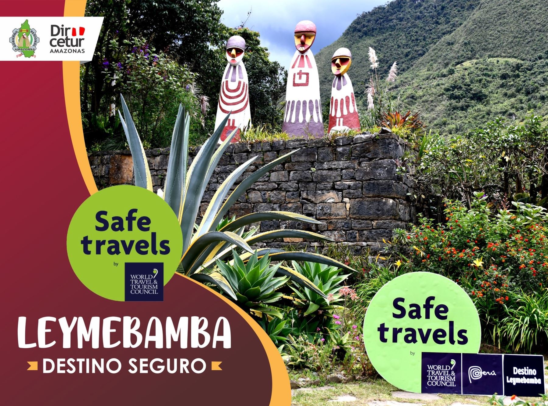 Leymebamba se convirtió en otro destino turístico de Amazonas declarado seguro ante el covid-19 luego de recibir el sello Safe Travels.