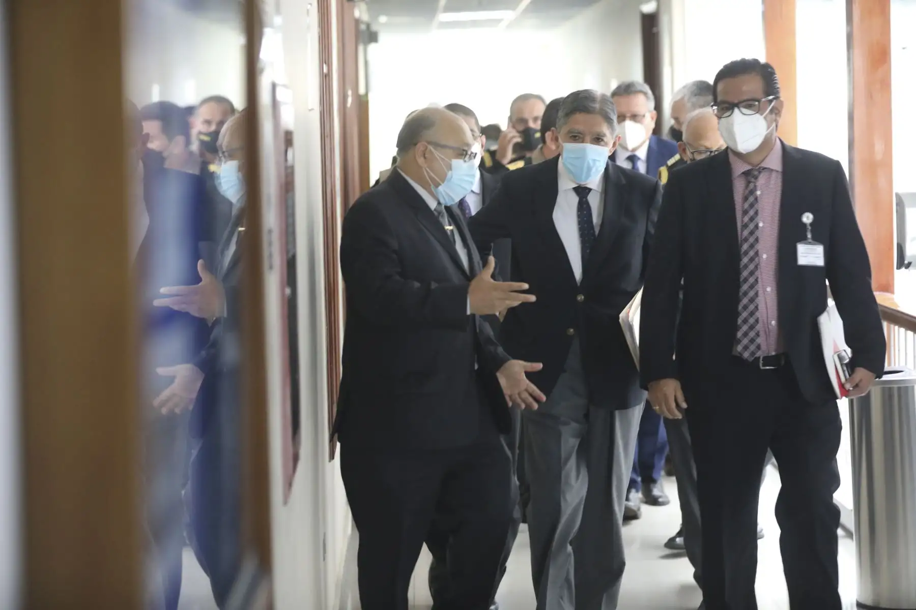 El ministro del Interior, Avelino Guillen, se presenta ante la Comisión de Defensa, Orden Interno, Desarrollo Alternativo y Lucha contra las Drogas del Congreso. Foto: Congreso de la República
