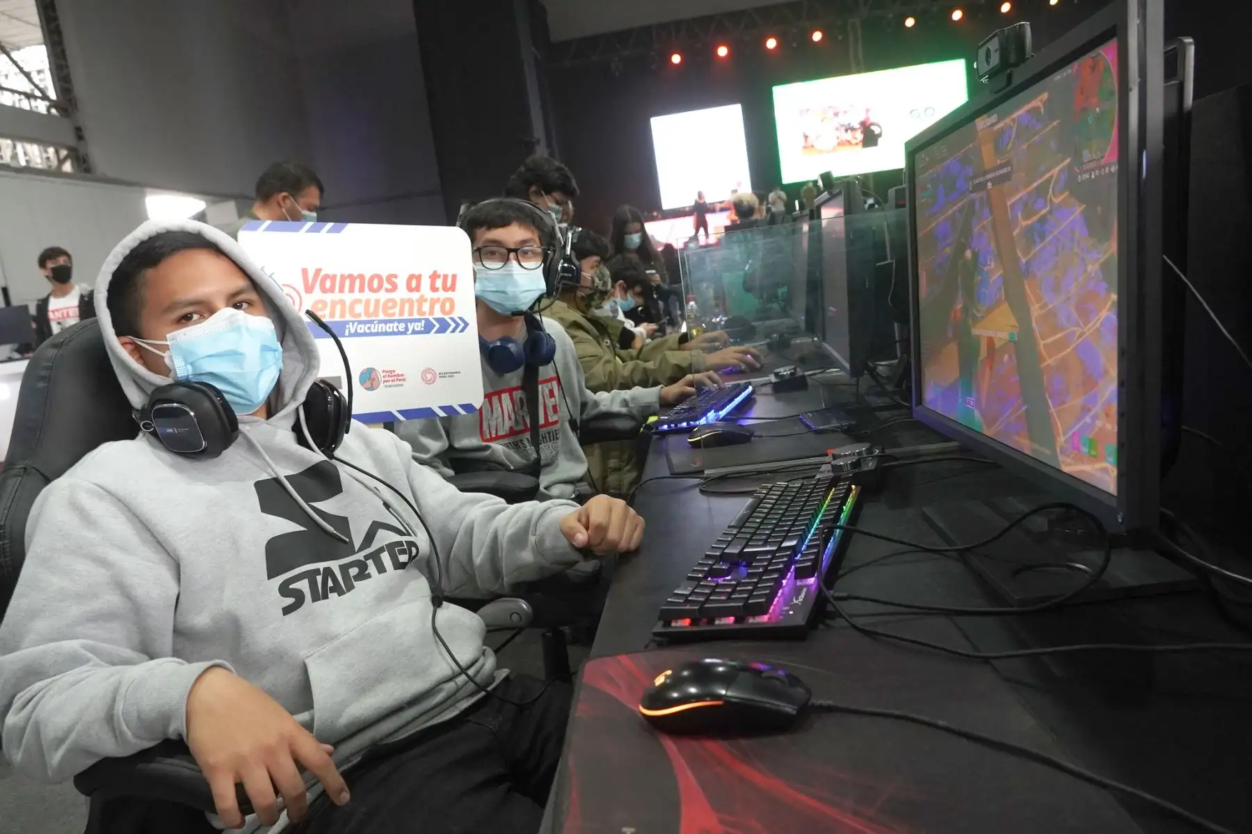 Todos los asistentes de la Comic Convention en el Jockey Plaza pueden vacunarse y realizarse pruebas de descarte de la covid-19. Acude hoy y mañana desde las 2pm hasta las 9pm. Foto: Minsa