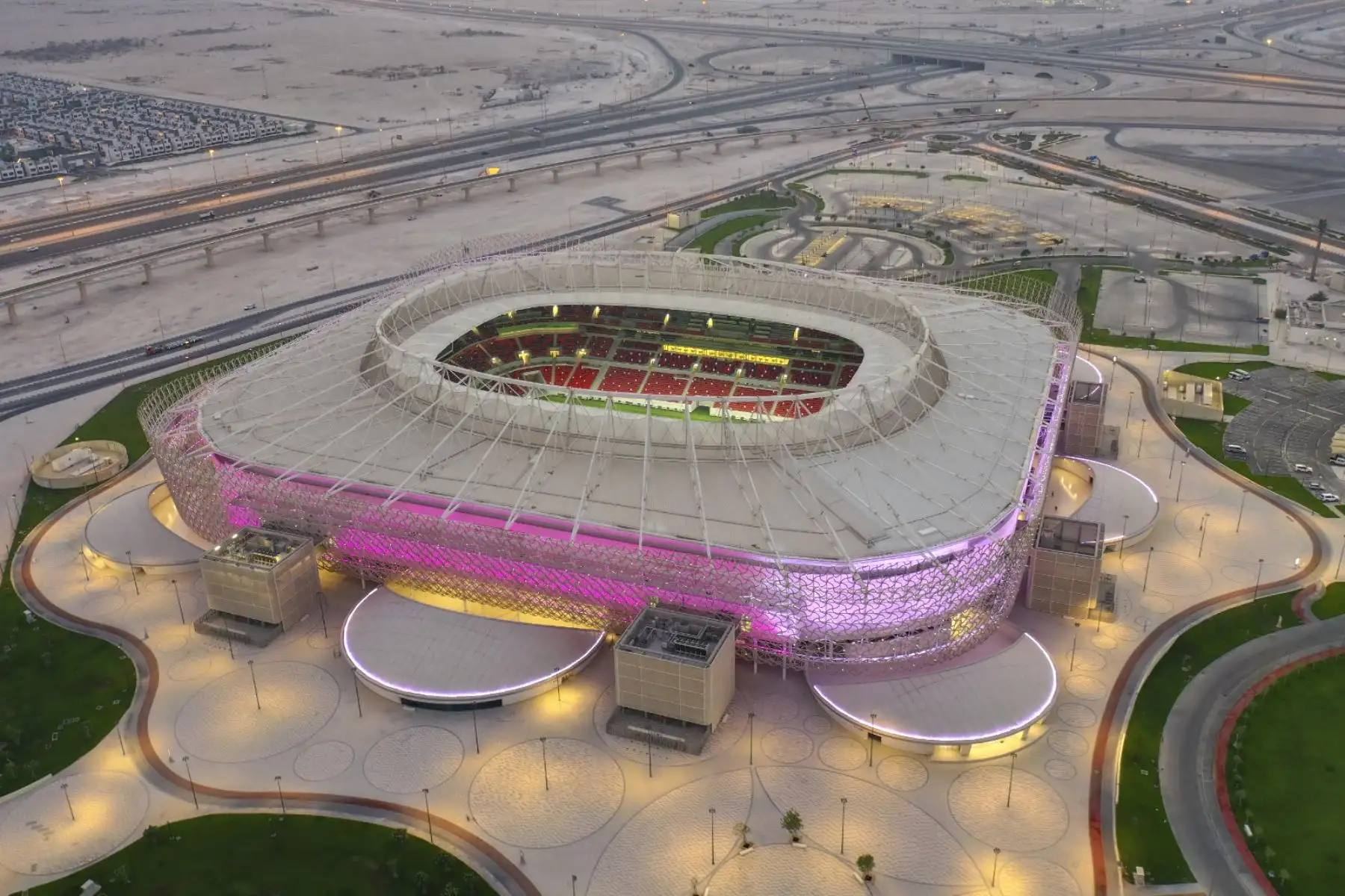 Estadio Ahmad Bin Ali en la ciudad qatarí de Ar-Rayyan. Foto: AFP