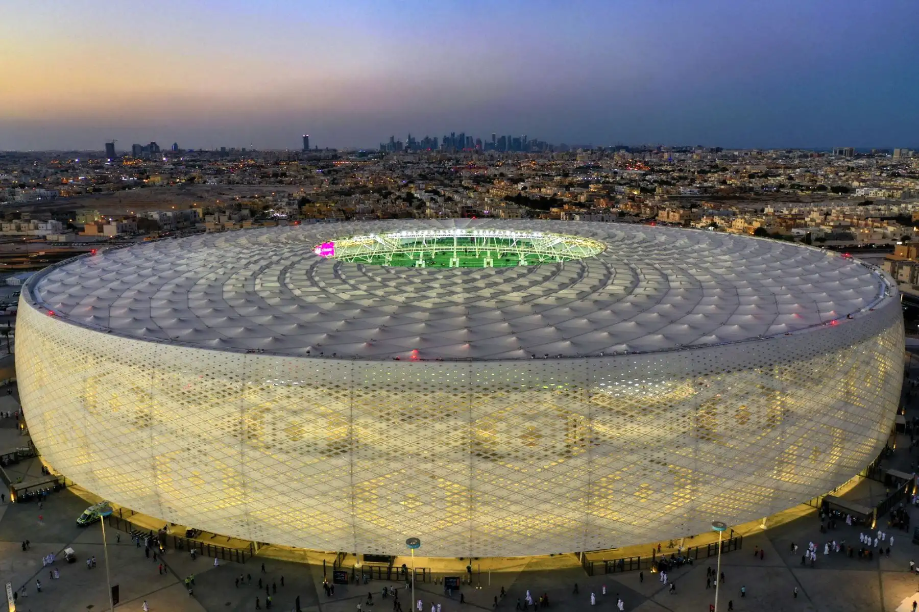 Estadio al-Thumama en la capital de Watari, Doha. Foto: AFP