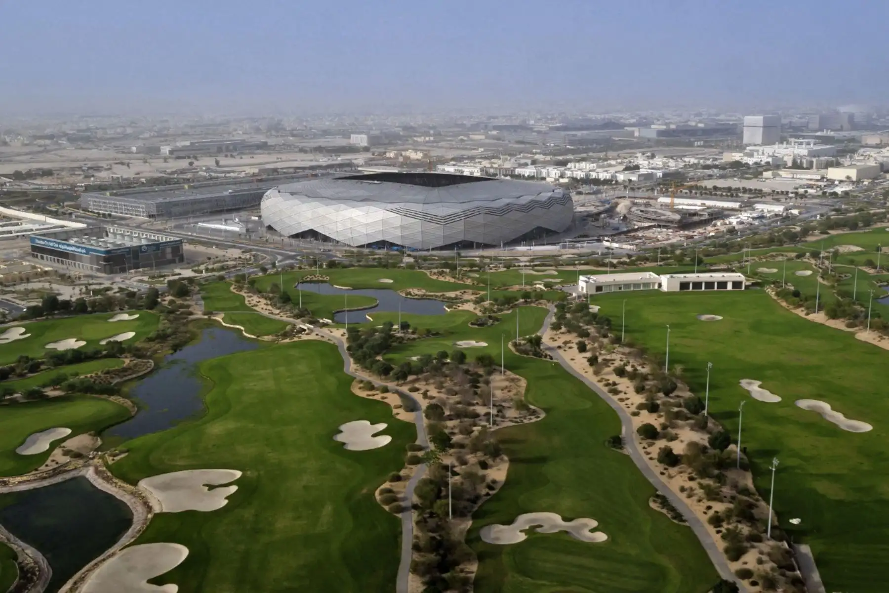 Estadio Ciudad de la Educación en la ciudad qatarí de Ar-Rayyan. Foto: AFP