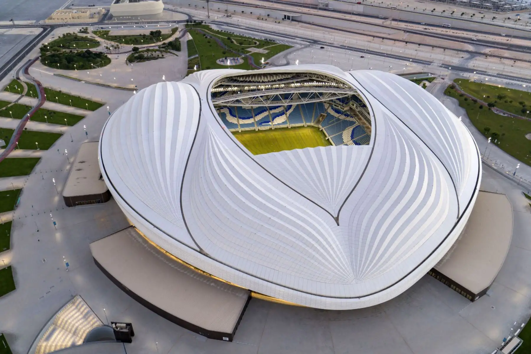 Estadio al-Janoub en la ciudad qatarí de al-Wakrah. Foto: AFP