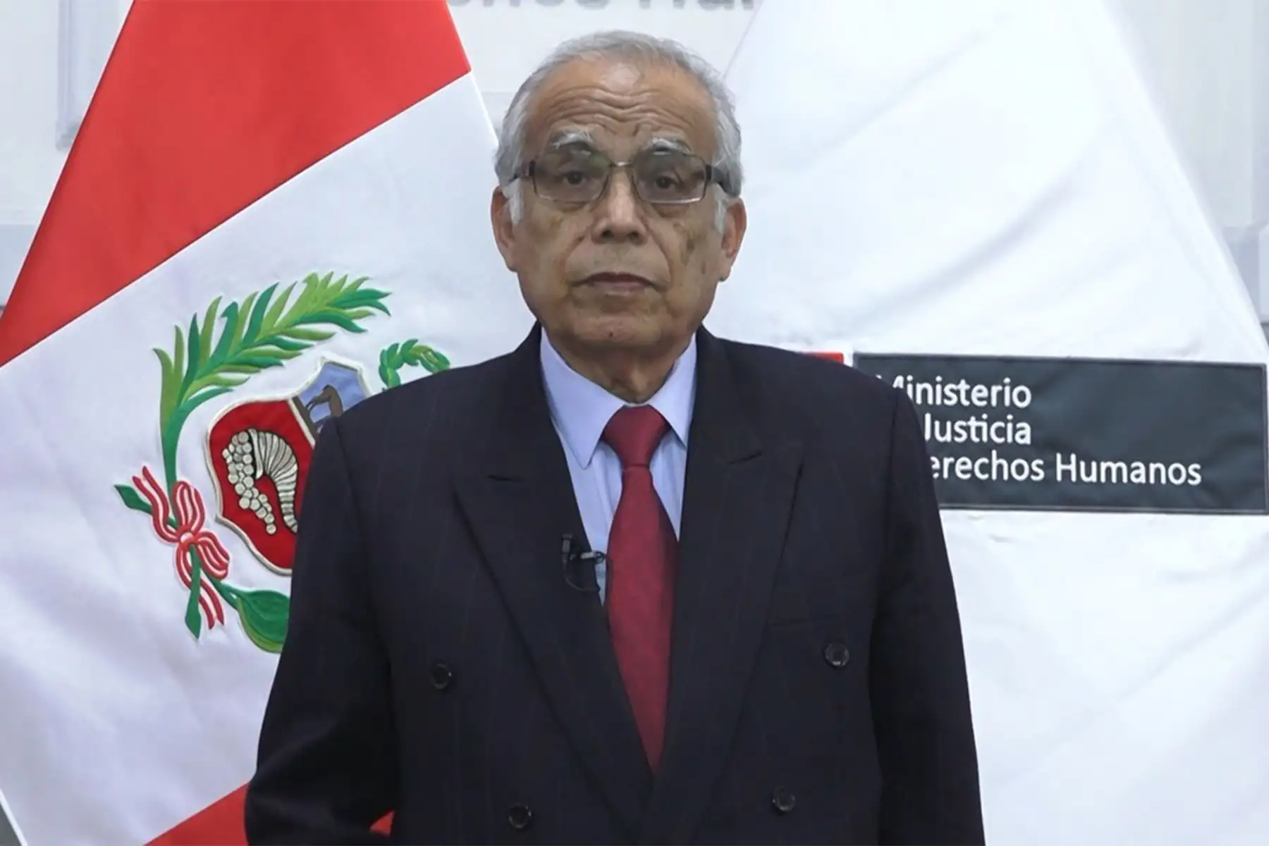El ministro de Justicia, Aníbal Torres participó, de manera virtual, en la Reunión de Alto Nivel de la Asamblea General Sobre la Evaluación del Plan de Acción Mundial de las Naciones Unidas para Combatir la Trata de Personas.Foto: MINJUSDH