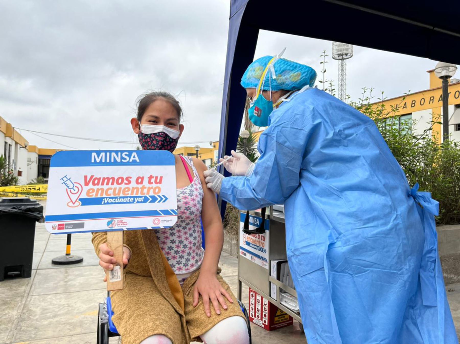 Vacunación contra la covid-19 en Lima Sur. Foto: Minsa