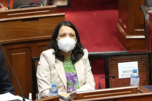 La ministra de la Mujer informó que su portafolio asignará al programa Aurora, encargado de la prevención y erradicación de la violencia contra la mujer e integrantes del grupo familiar, el monto de 323.3 millones de soles. Foto: ANDINA.