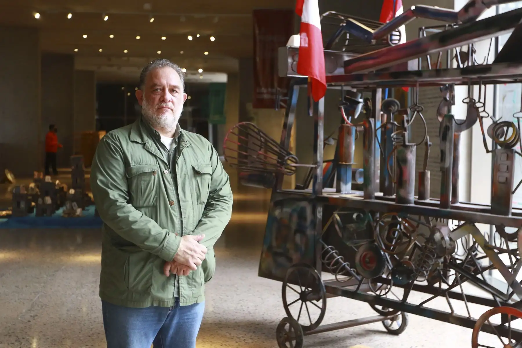 Carlos Del Águila, Director de los Museos del Perú. El Museo Nacional del Perú, MUNA, ubicado en Lurín, abre sus puertas al público de forma gratuita para poder conocer más acerca de las diversas culturas del Perú antiguo. Foto: ANDINA/Jhonel Rodríguez Robles
