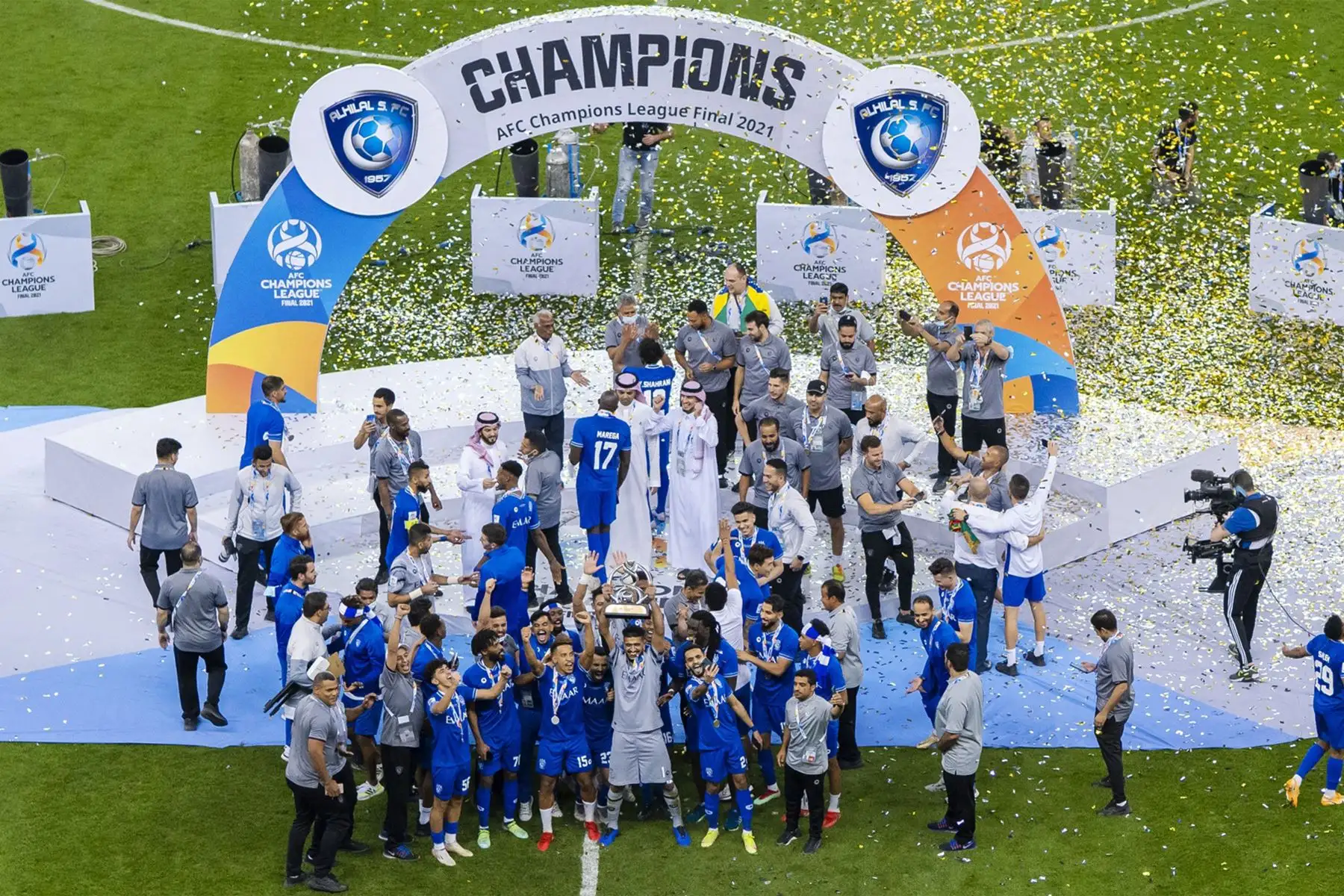 André Carrillo del Al-Hilal  se consagró campeón de la AFC Champions League al derrotar en la final al Pohang Steelers de Corea del Sur, con lo que accedió a la competición intercontinental de clubes de la FIFA.
Foto: Al-Hilal