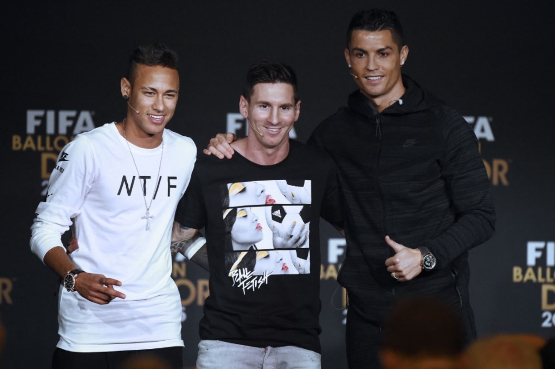 Messi, Neymar y Ronaldo nominados a los Premios Globe Soccer