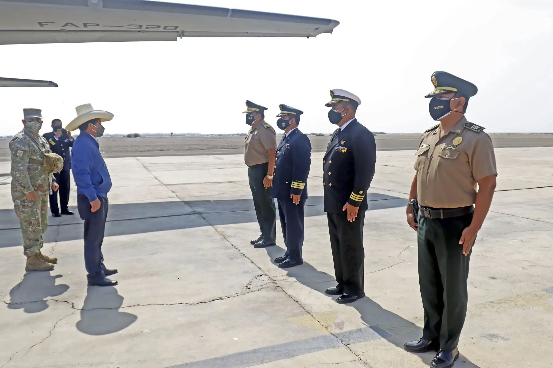 El presidente de la República, Pedro Castillo, visita la región Huancavelica para dar inicio a las obras del nuevo hospital de la provincia de Castrovirreyna. Foto: ANDINA/Prensa Presidencia