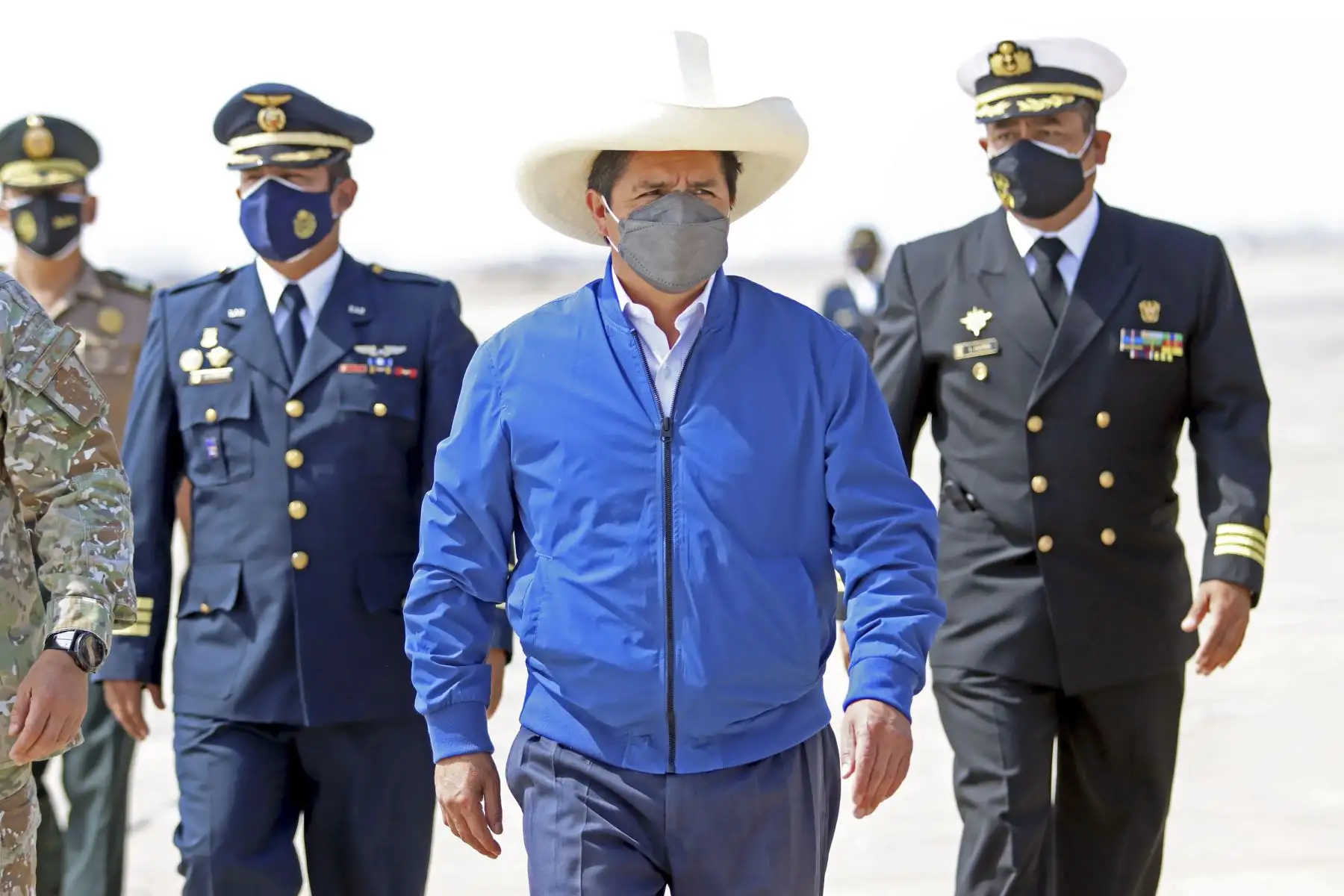 El presidente de la República, Pedro Castillo, visita la región Huancavelica para dar inicio a las obras del nuevo hospital de la provincia de Castrovirreyna. Foto: ANDINA/Prensa Presidencia