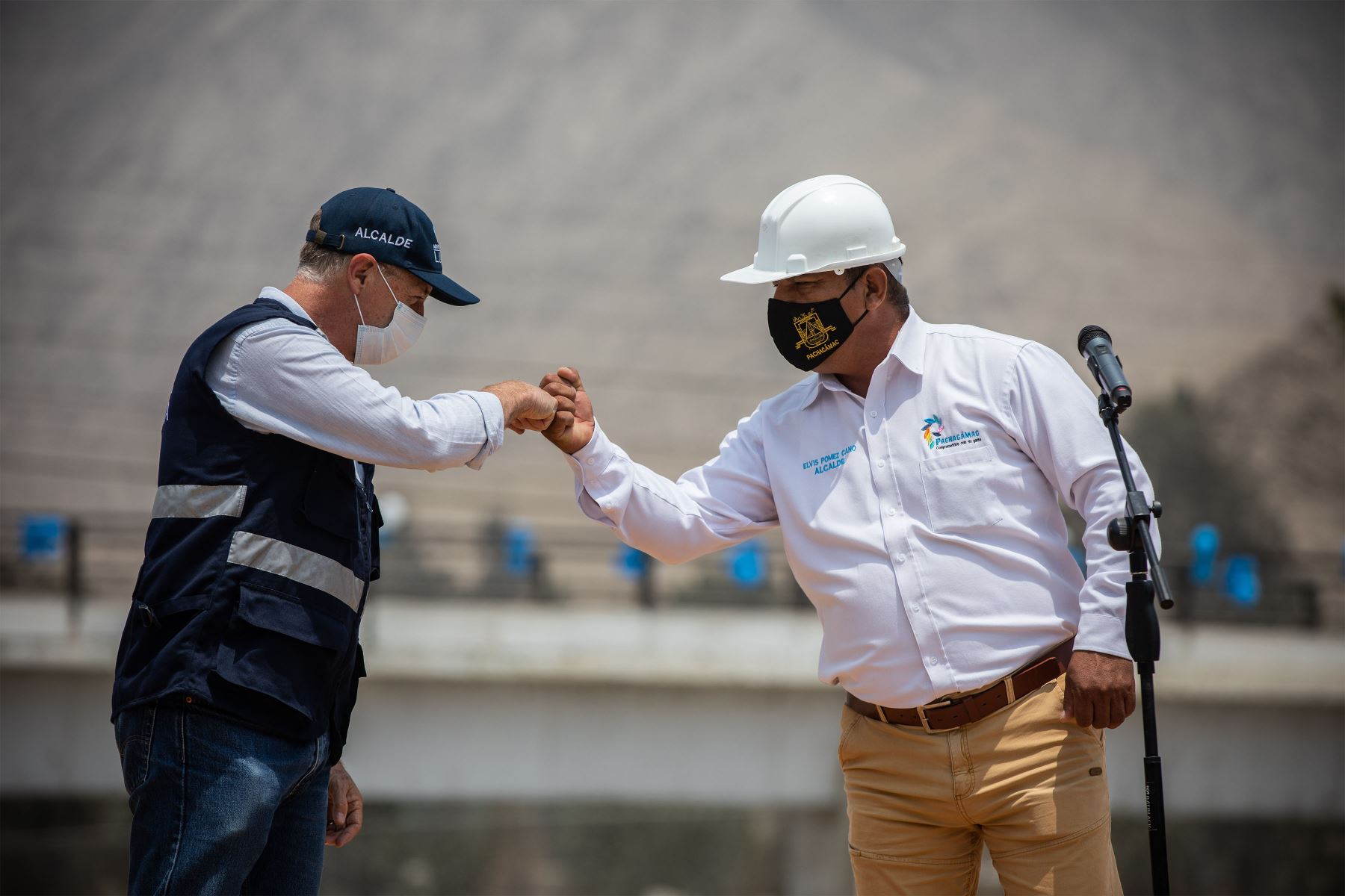 Alcalde de Lima, Jorge Muñoz supervisa inicio de obras en el puente Inca Moya, en Cieneguilla.
Foto: MML