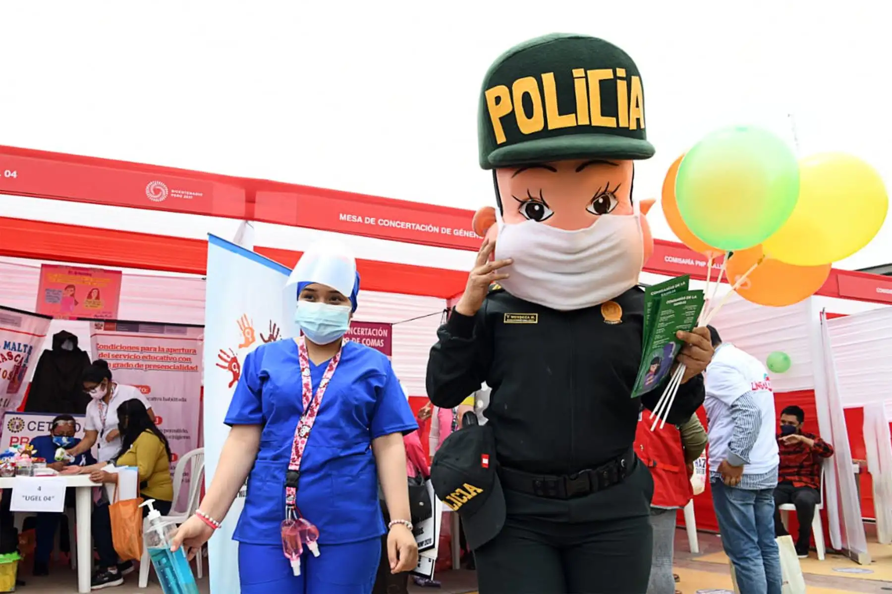 Ministerio del Interior y  Policía Nacional del Perú  comprometidos con la lucha por la eliminación de la violencia contra la mujer.
Foto: Mininter