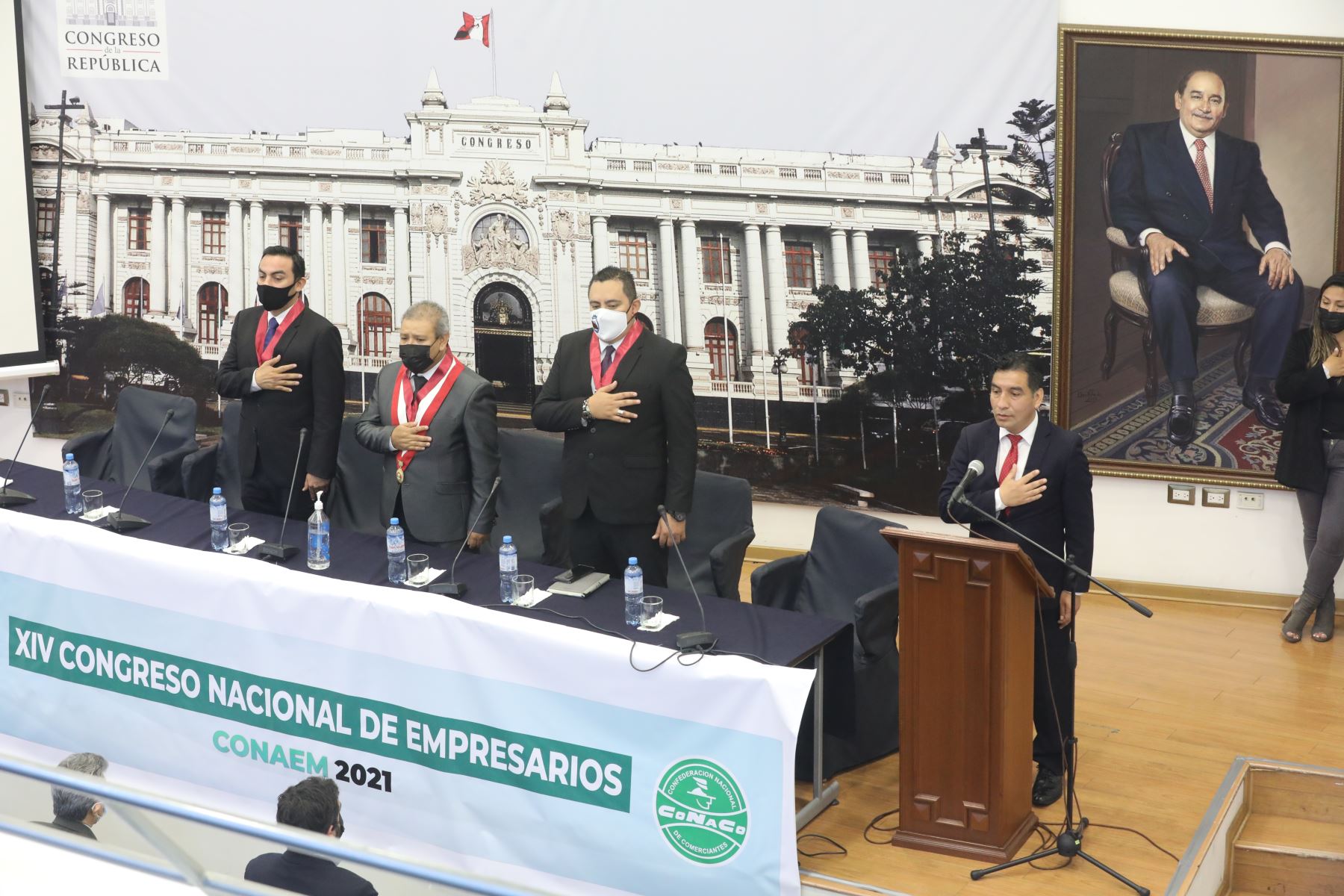 En el Congreso de la Republica realizo el XIV Congreso Nacional de Empresarios, CONAMEM 2021.
Foto: Congreso