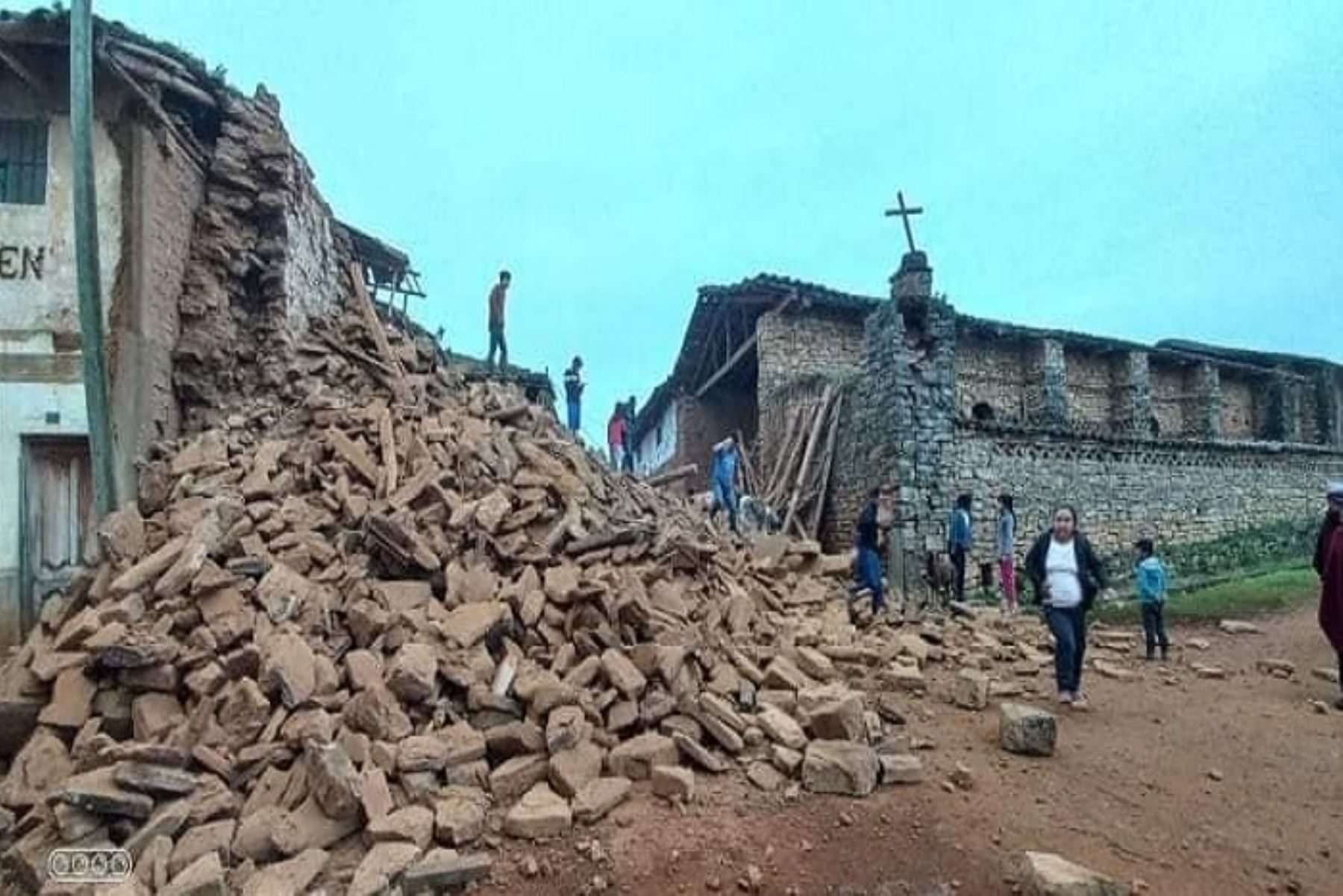 El fuerte sismo ha originado daños a una cantidad todavía indeterminada de viviendas en los  tres distritos mencionados. Amazonas Noticias / Facebook