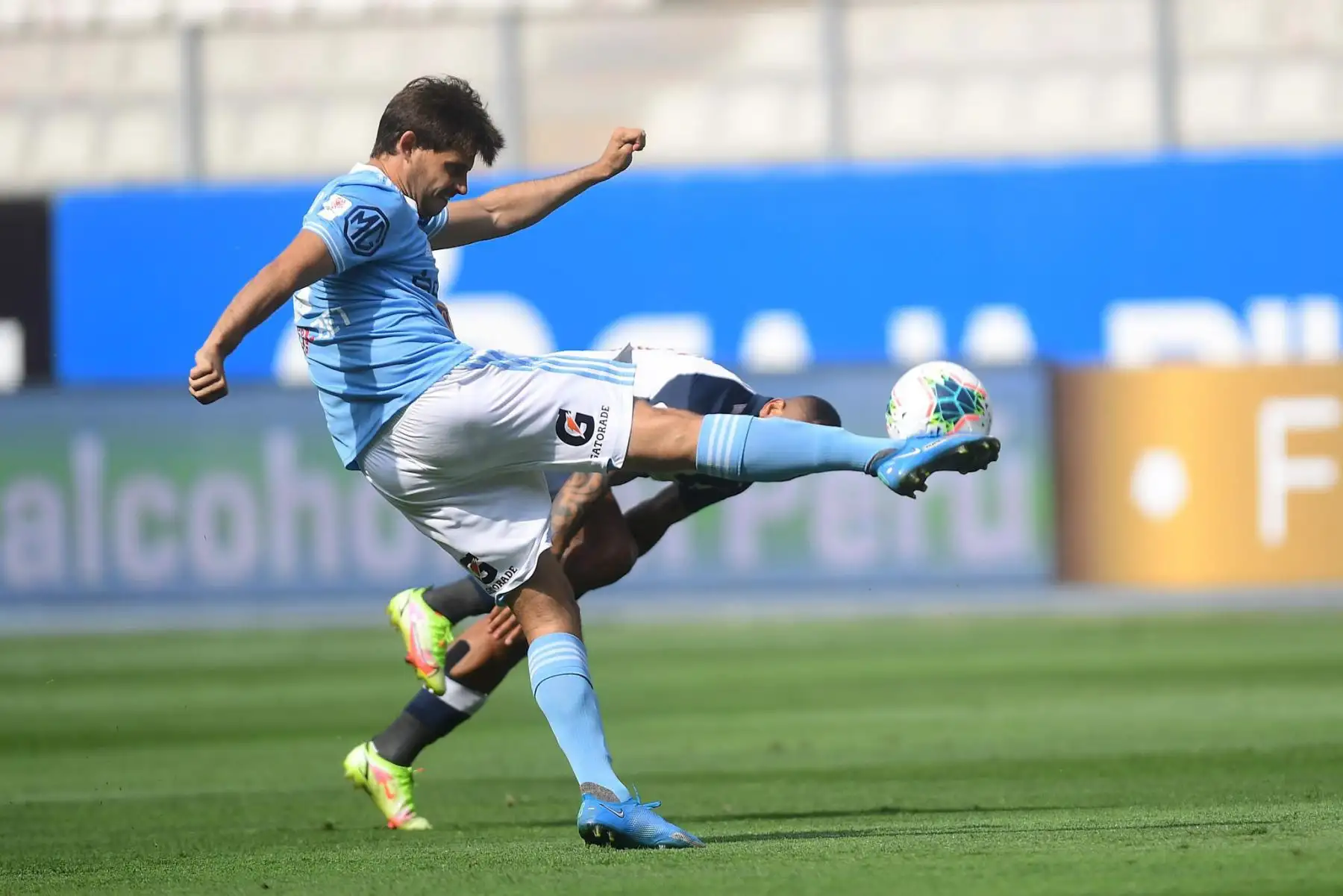 Sporting Cristal y Alianza Lima se enfrentan por el partido de vuelta de la final de la Liga 1, en el Estadio Nacional. Foto: FPF