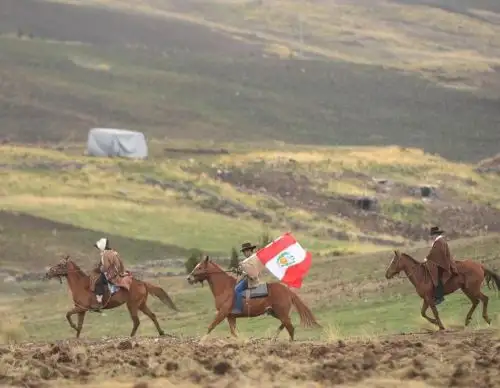 Con escenificación Ayacucho conmemora el bicentenario de la histórica batalla de Secchapampa donde los morochucos tuvieron un papel protagónico. Foto: ANDINA/Difusión.
