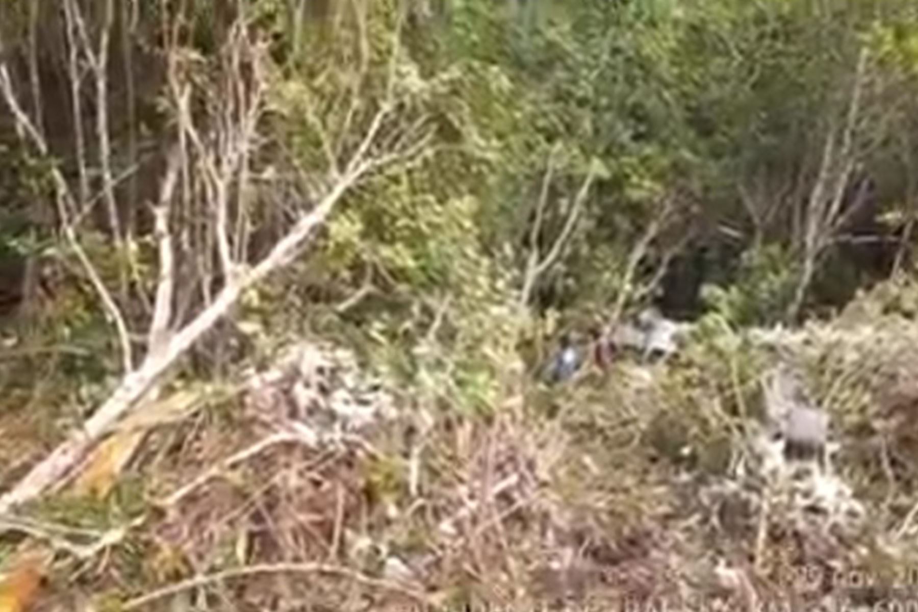 Accidente de tránsito en Chachapoyas, región Amazonas, ha dejado al menos 10 fallecidos. Foto: Captura TV
