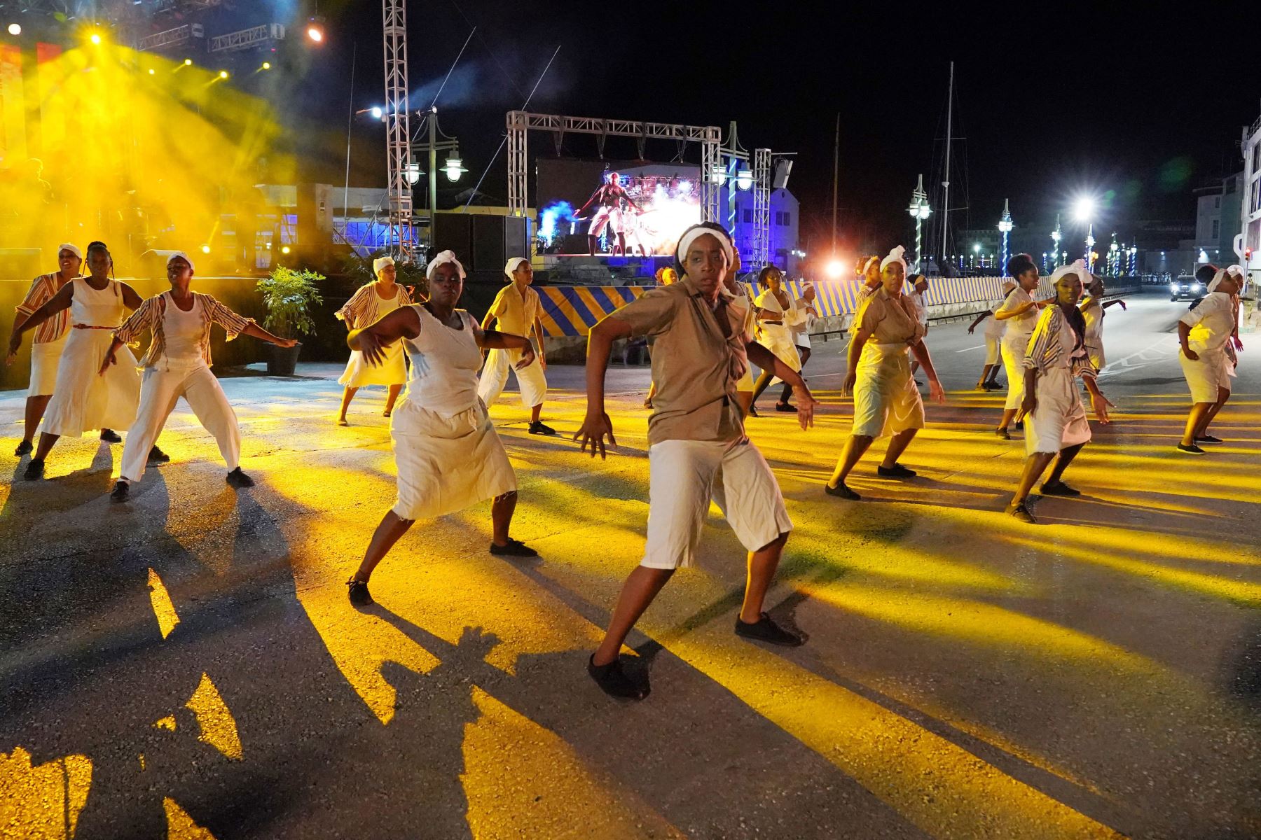 Ceremonia de inauguración presidencial en Heroes Square  en Bridgetown, Barbados. Foto: AFP