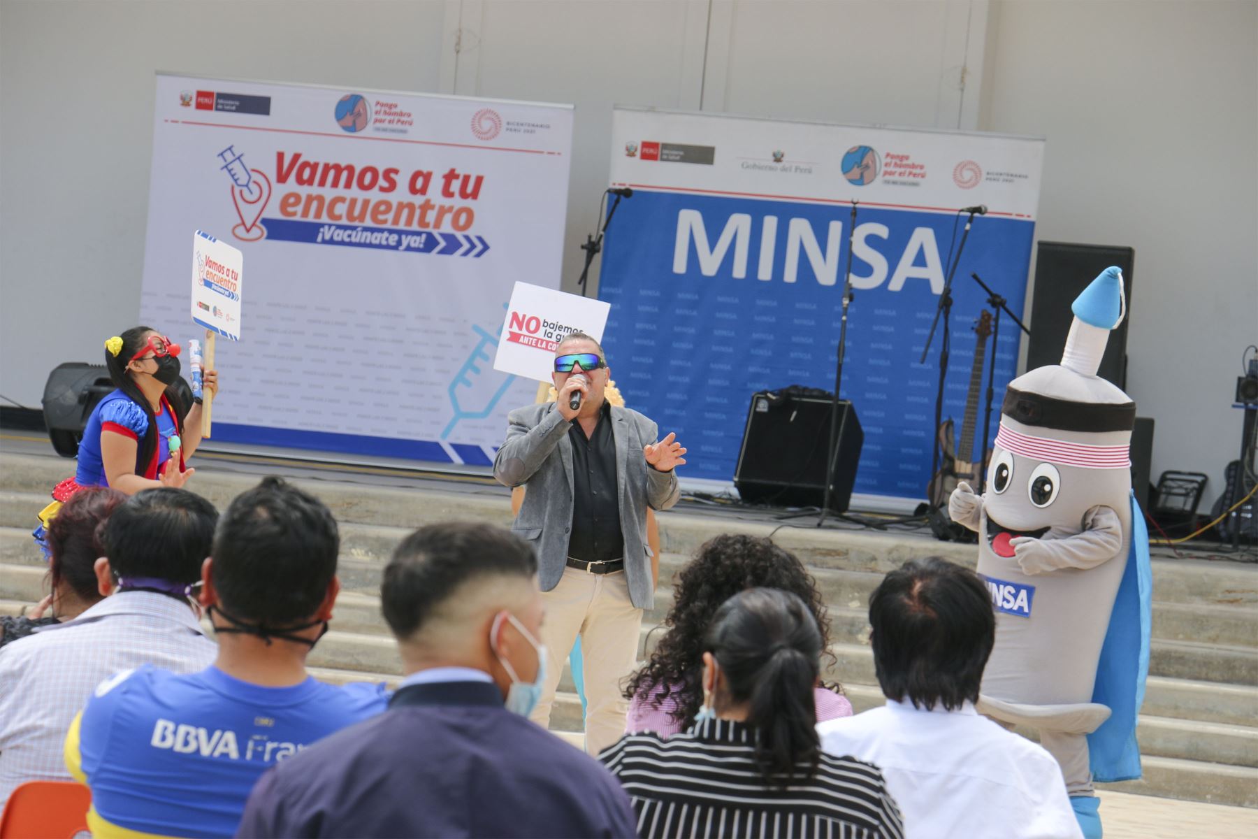 Ministerio de Salud organiza el  Festival VacunaRock en San Marcos, que tiene como objetivo incentivar y promover la vacuna a traves de diversas actividades artísticas.
Foto: Minsa