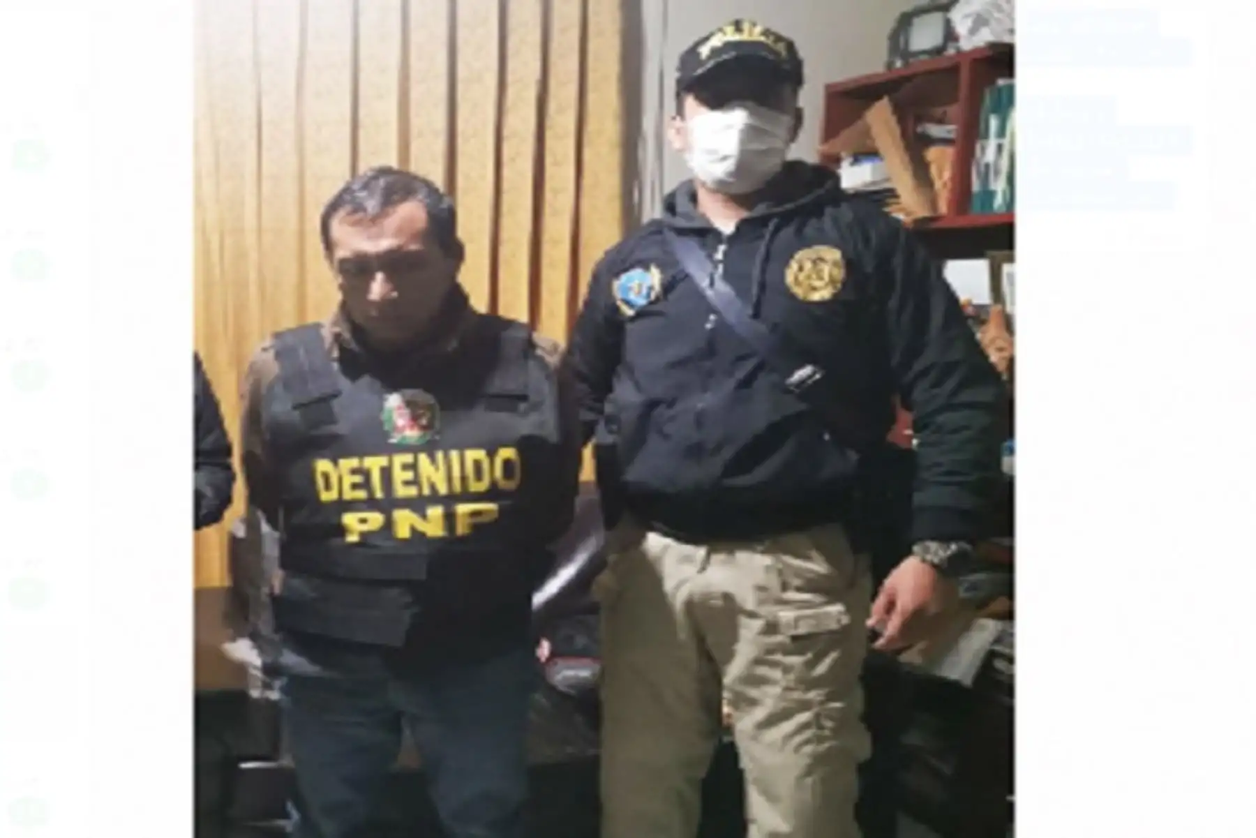 Uno de los detenidos es Gilbert Vicente Aquino Ureta, ex alcalde del distrito de Paca de la provincia de Jauja,