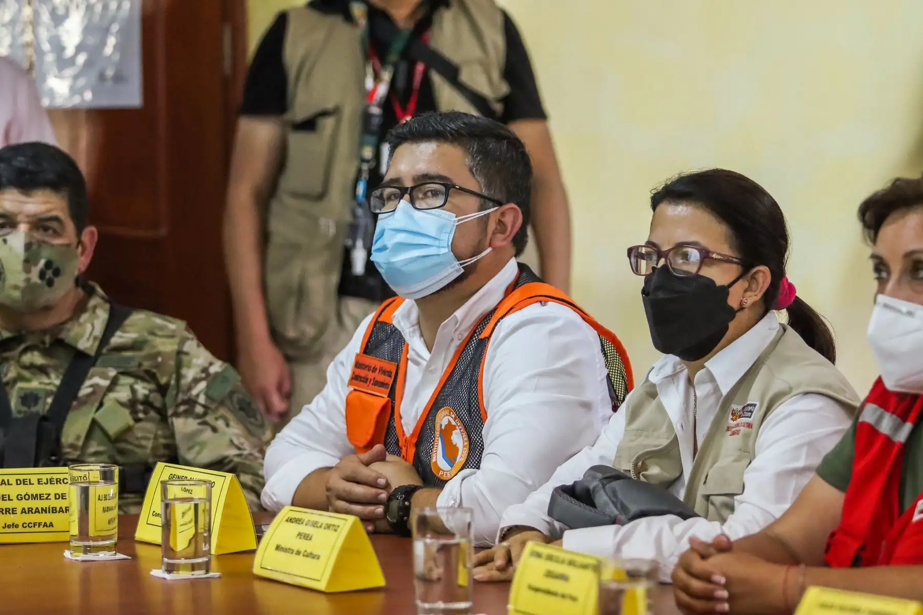 Mandatario Pedro Castillo, desde el fuerte militar Vencedores del Cenepa – El Milagro, en Bagua, región Amazonas, lidera las acciones para atender a la población damnificada de las zonas afectadas por el sismo. Foto: ANDINA/Prensa Presidencia
