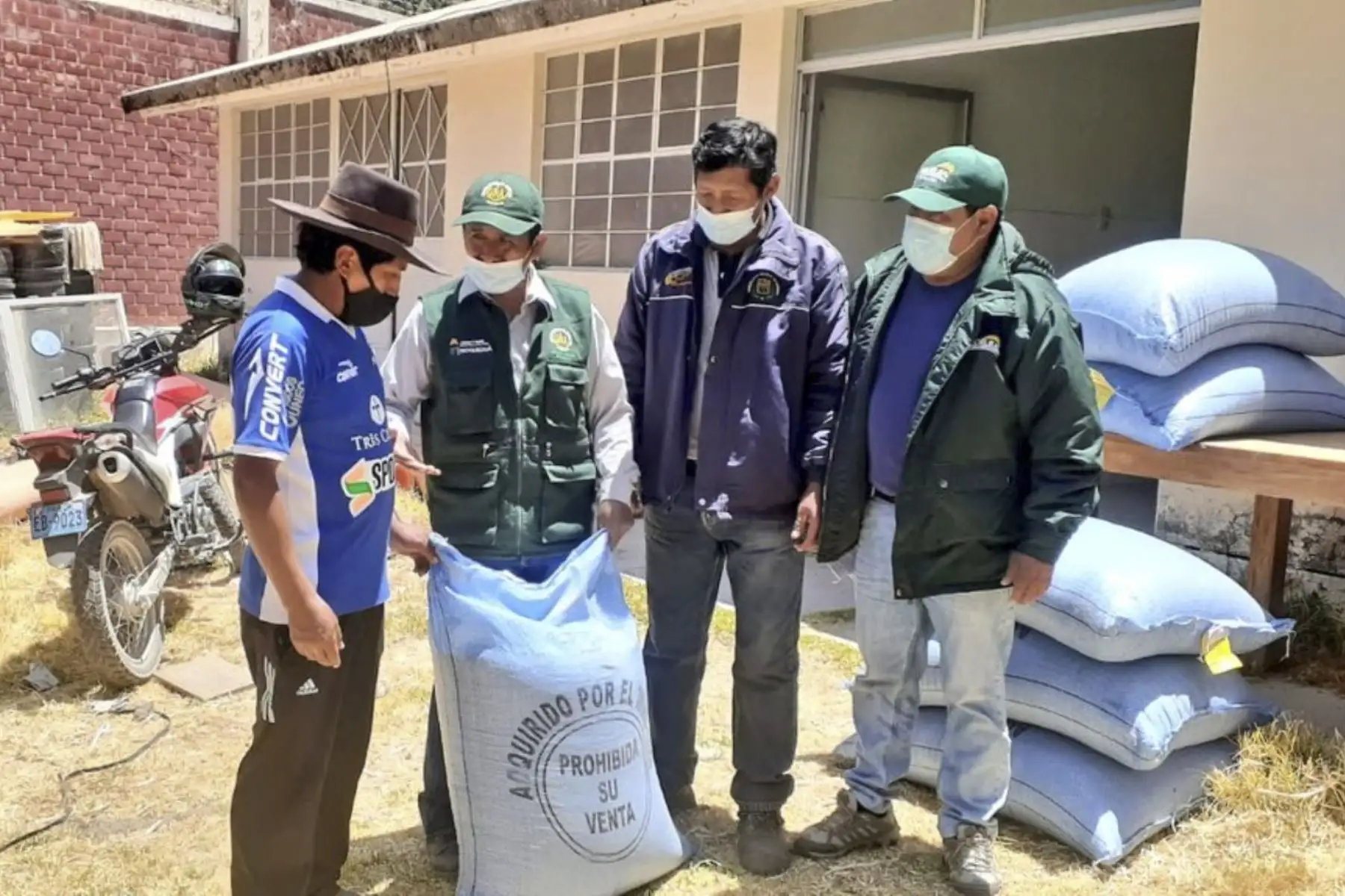 Moquegua: Agro Rural entrega kits de semillas a 18 organizaciones productoras de Ichuña. ANDINA/Difusión