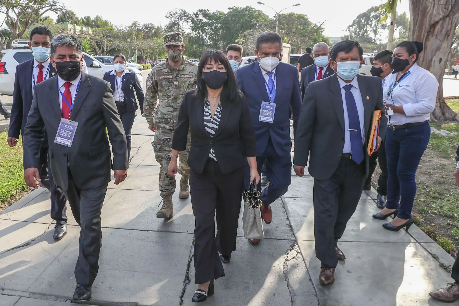 La presidenta del Consejo de Ministros, Mirtha Vásquez, participó en el GORE Ejecutivo. La titular de la PCM y ministros de Estado sostuvieron una reunión con los gobernadores regionales en la Universidad Nacional de Trujillo. Foto: ANDINA/PCM