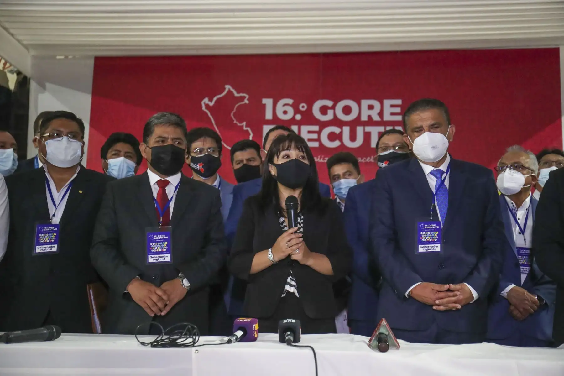 La presidenta del Consejo de Ministros, Mirtha Vásquez, participó en el GORE Ejecutivo. La titular de la PCM y ministros de Estado sostuvieron una reunión con los gobernadores regionales en la Universidad Nacional de Trujillo. Foto: ANDINA/PCM