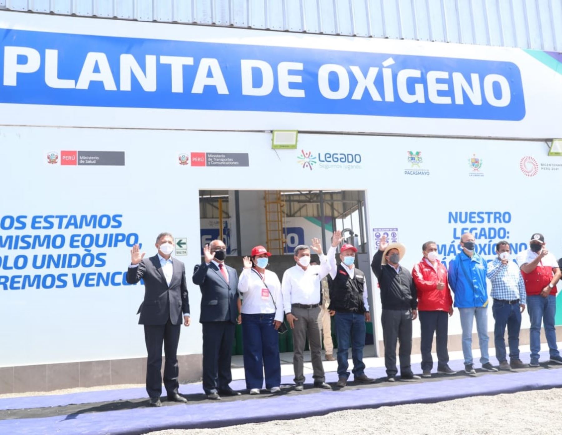 Una nueva planta de oxígeno fue inaugurada hoy en la provincia de Pacasmayo, región La Libertad. El equipo producirá 400 balones al día.