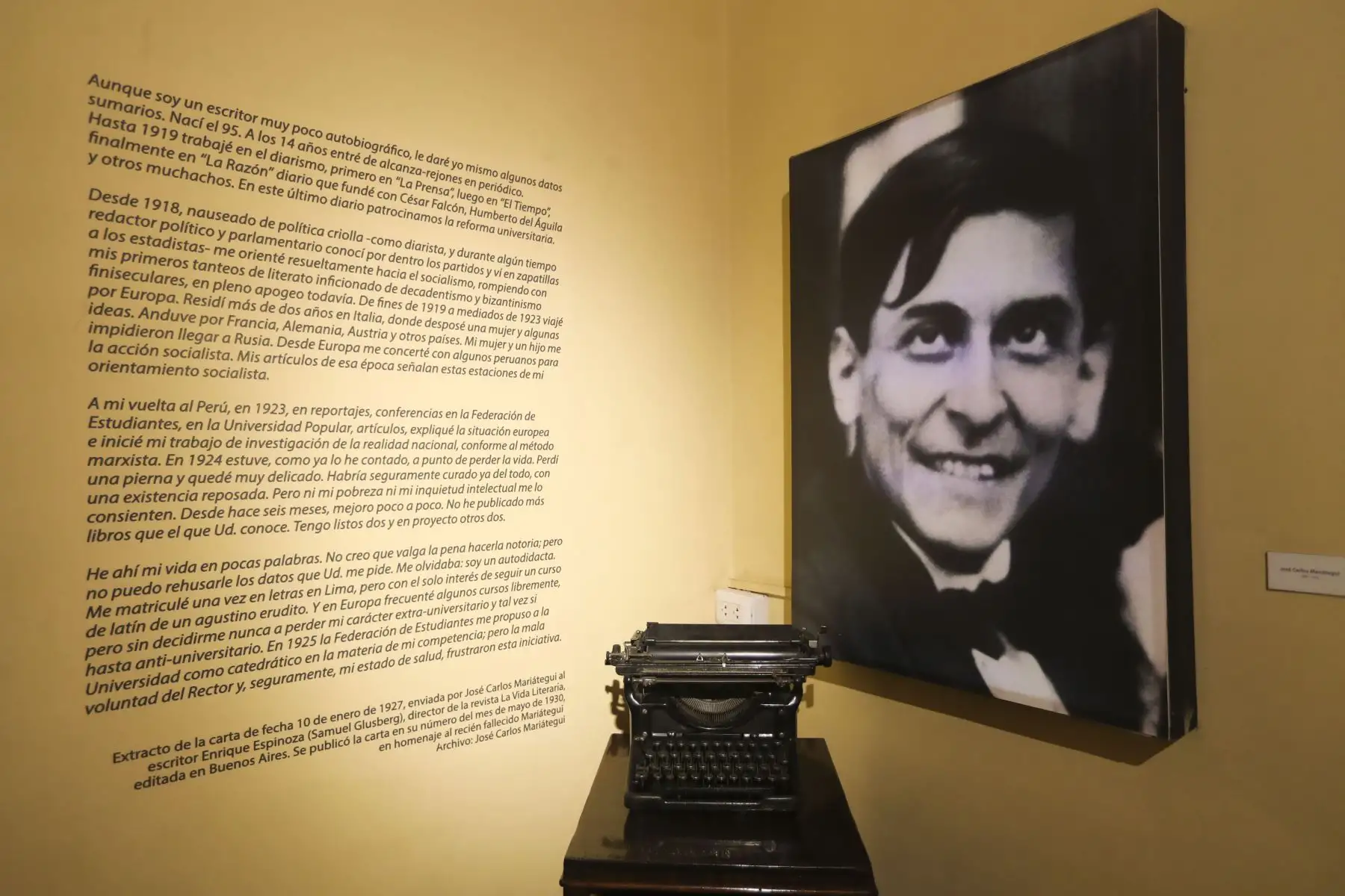 El Ministerio de Cultura inaugura la exposición presencial sobre la vida y la obra periodística del pensador peruano José Carlos Mariátegui. Foto: ANDINA/Carla Patiño